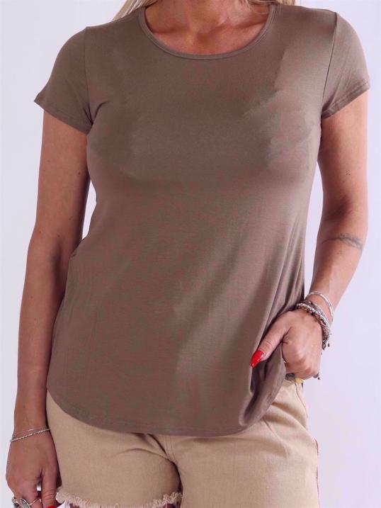 Otine Short - Basic bluse med korte ærmer (bestseller)