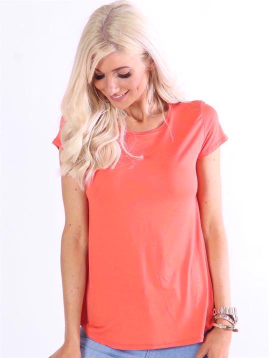 Otine Short - Basic bluse med korte ærmer (bestseller)