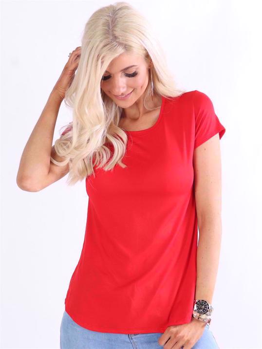 Otine Short - Basic bluse med korte ærmer (bestseller)