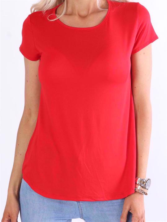 Otine Short - Basic bluse med korte ærmer (bestseller)