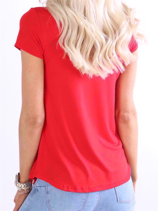 Otine Short - Basic bluse med korte ærmer (bestseller)