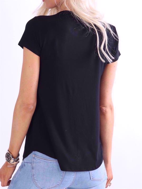 Otine Short - Basic bluse med korte ærmer (bestseller)