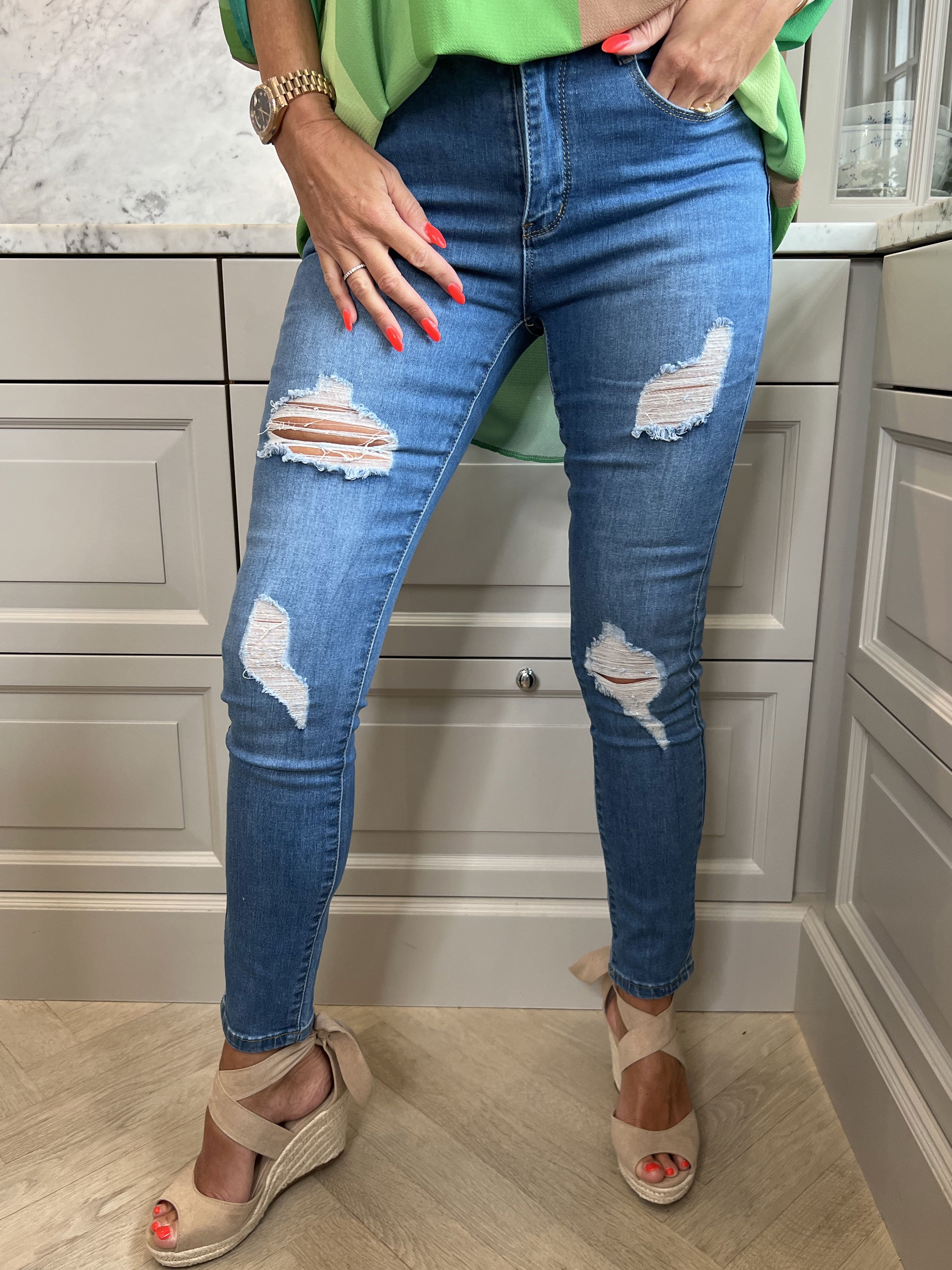 Lee - Elastiske shape up jeans