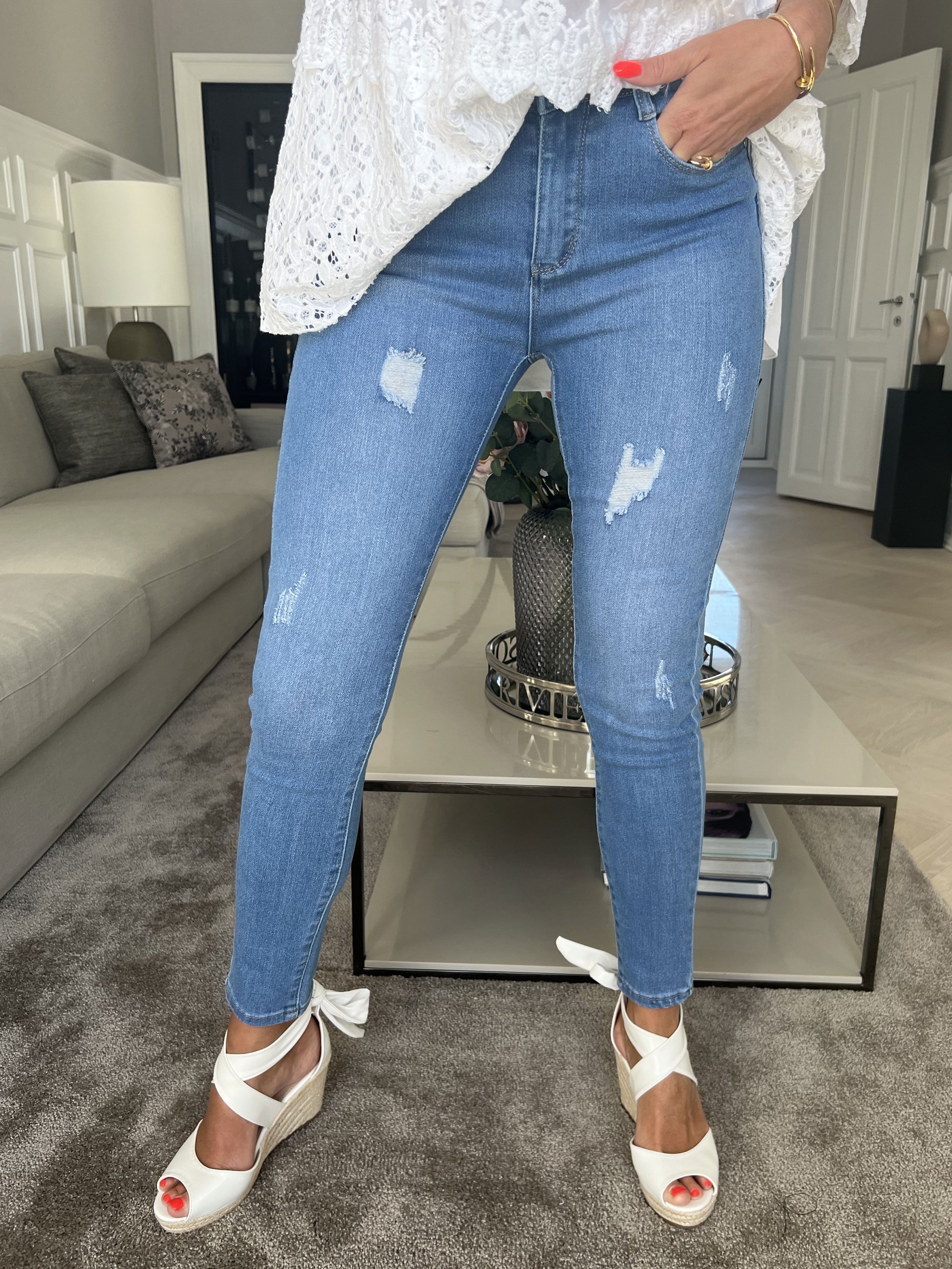 Lee - Elastiske shape up jeans