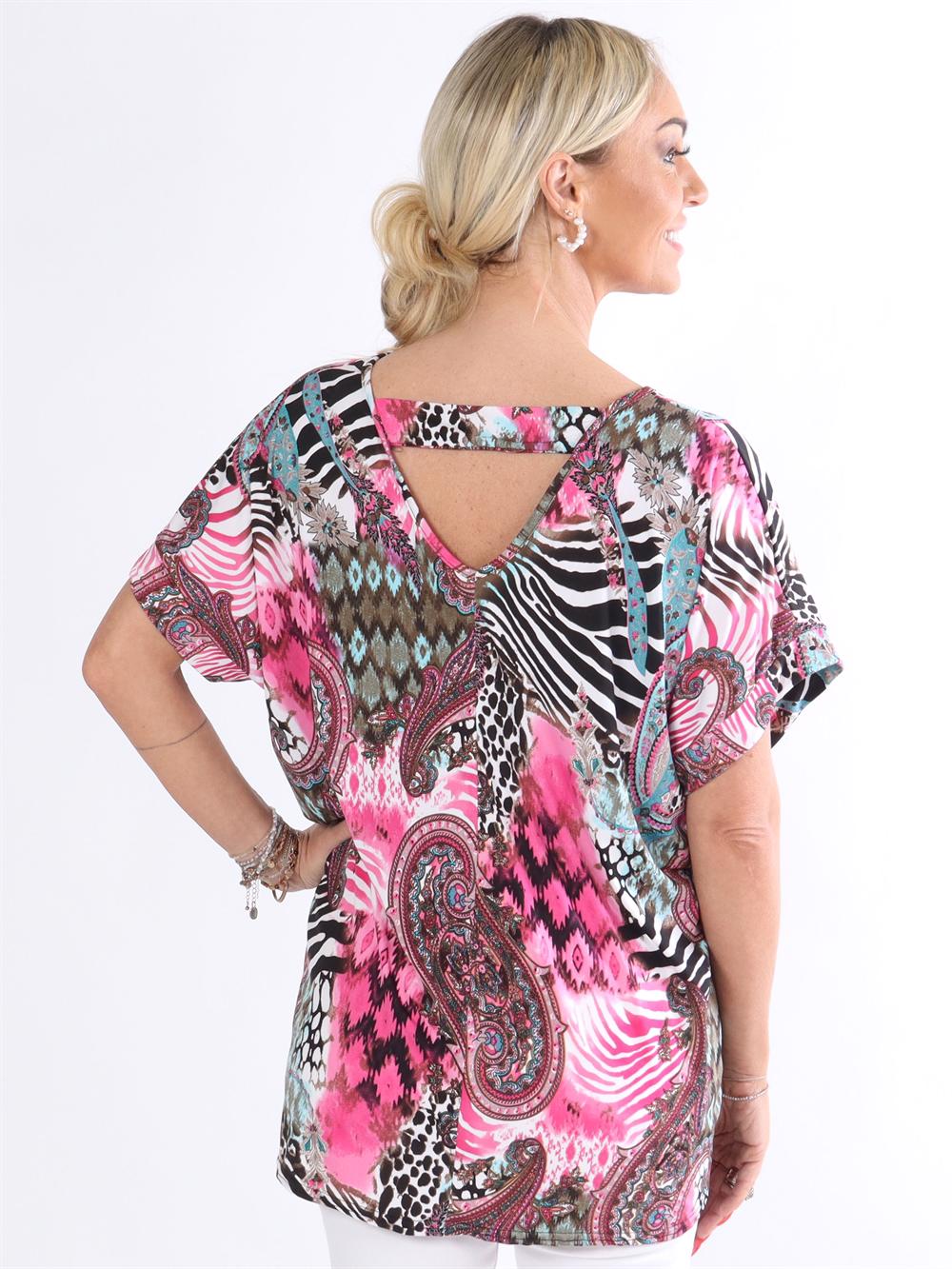 Ella Shirt - Bluse med hul i ryggen