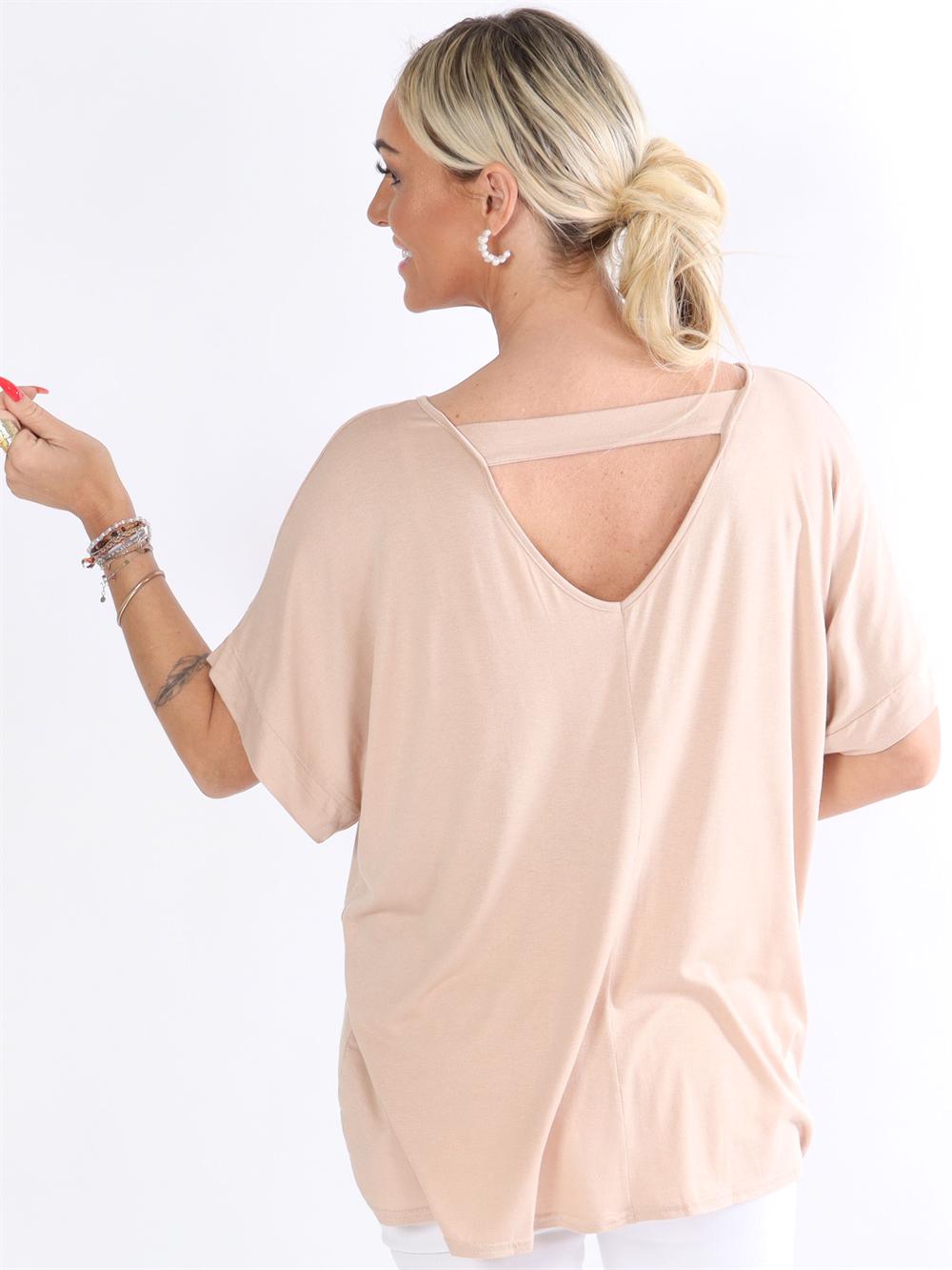 Ella Shirt - Bluse med hul i ryggen