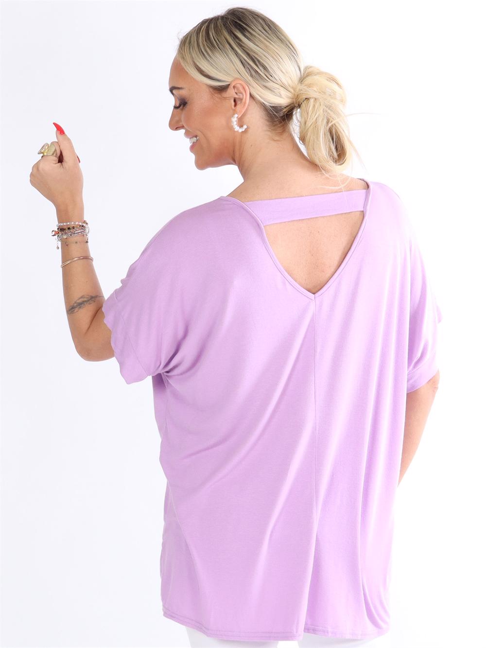 Ella Shirt - Bluse med hul i ryggen