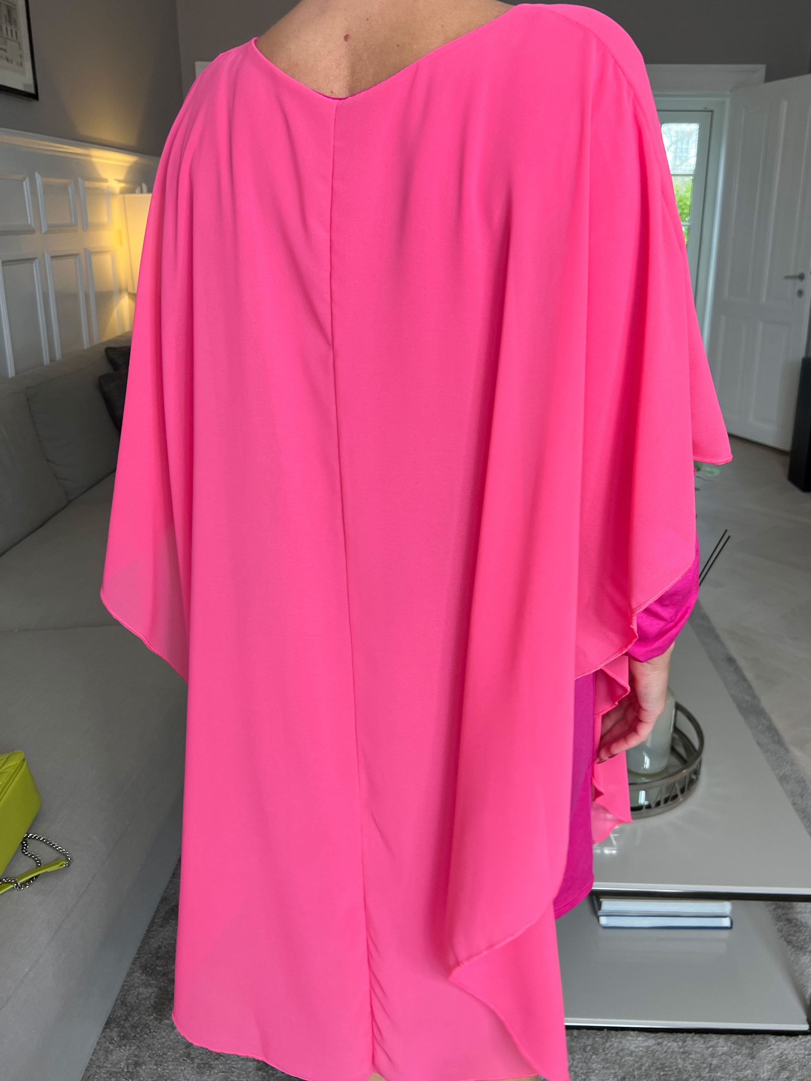 Kenya Long Sleeve - Tunikakjole med chiffonlag