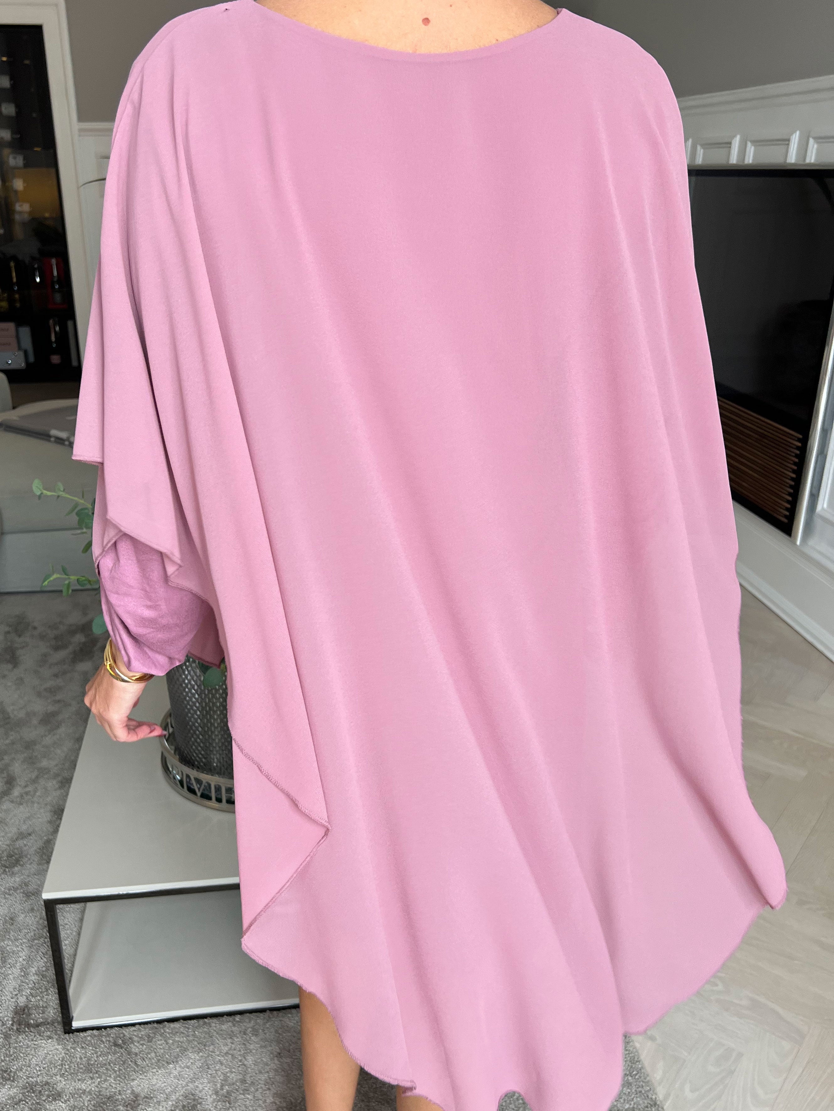 Kenya Long Sleeve - Tunikakjole med chiffonlag