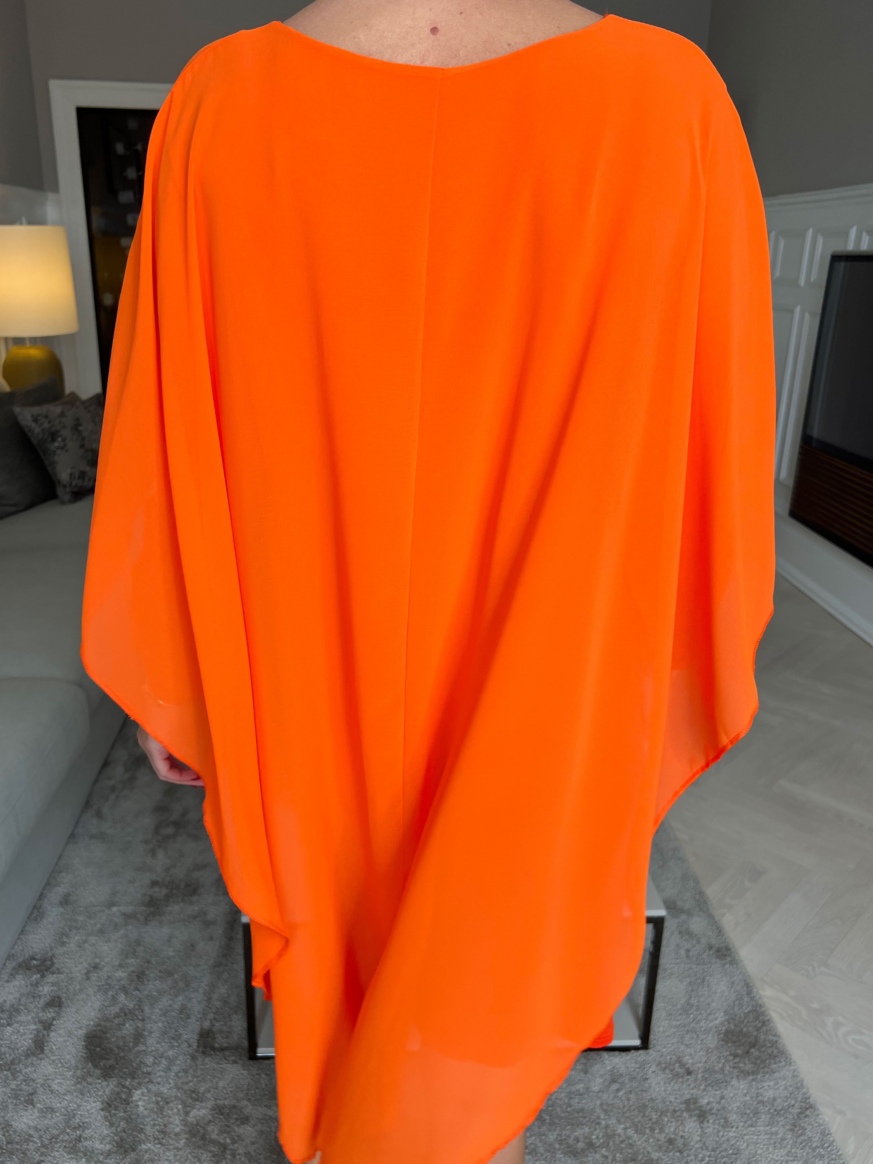 Kenya Long Sleeve - Tunikakjole med chiffonlag