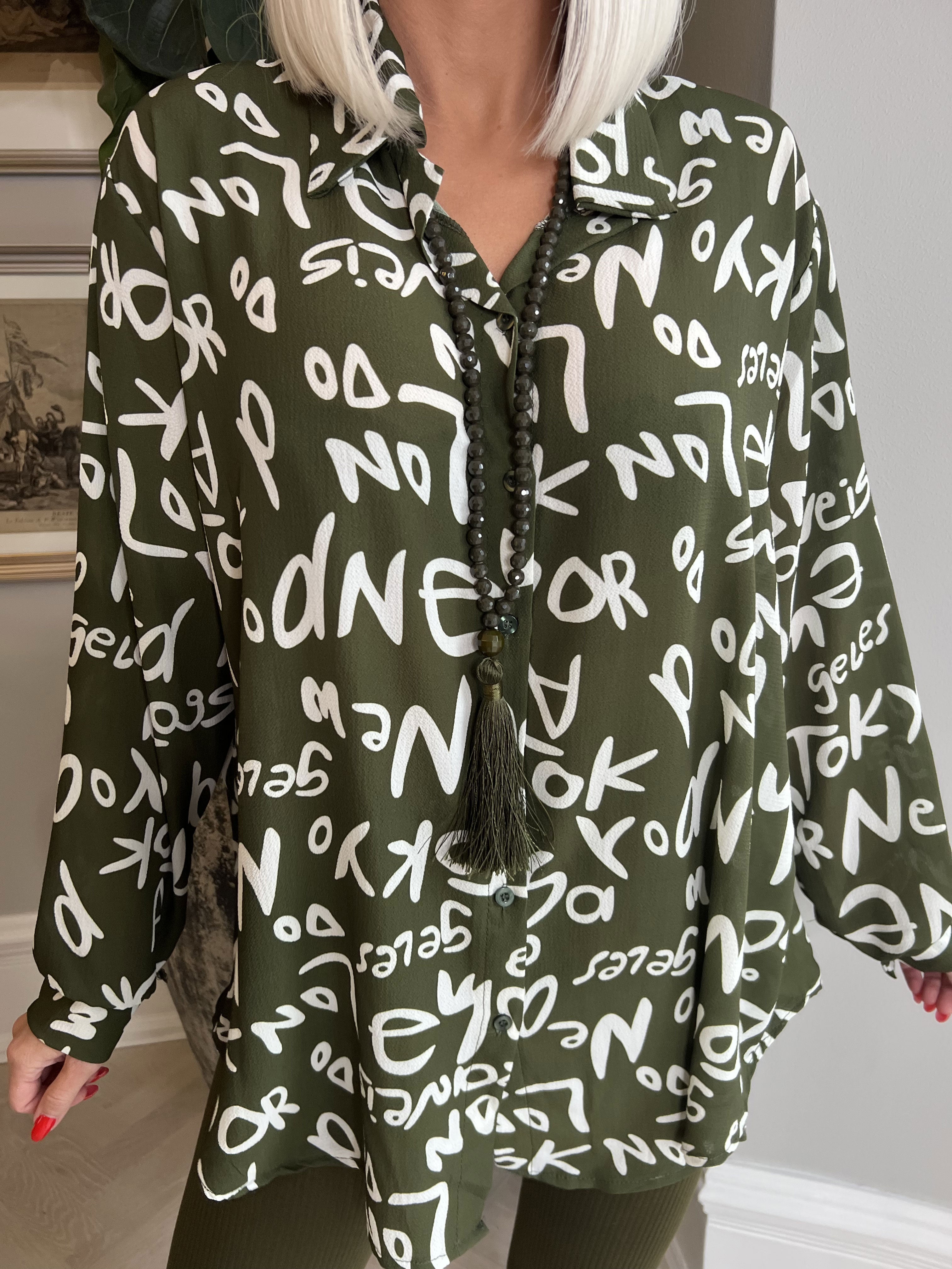 Sophi - Fin skjorte med tekster