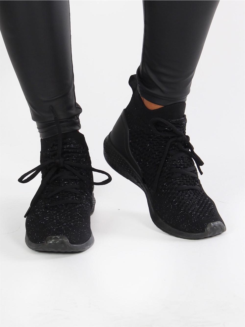 Lottie - Sokkesneakers med snørebånd