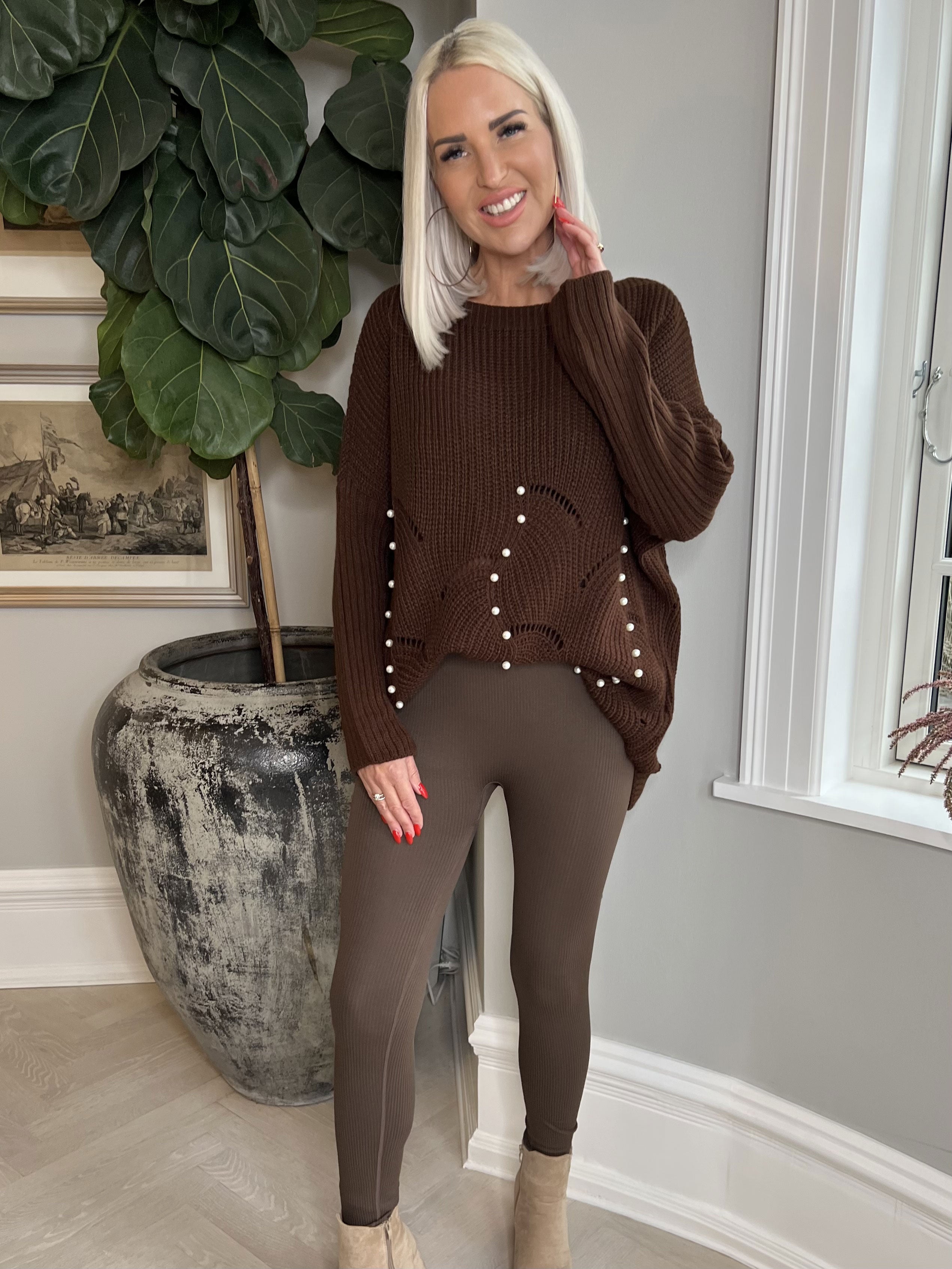 Laura - Elastiske højtaljede leggings