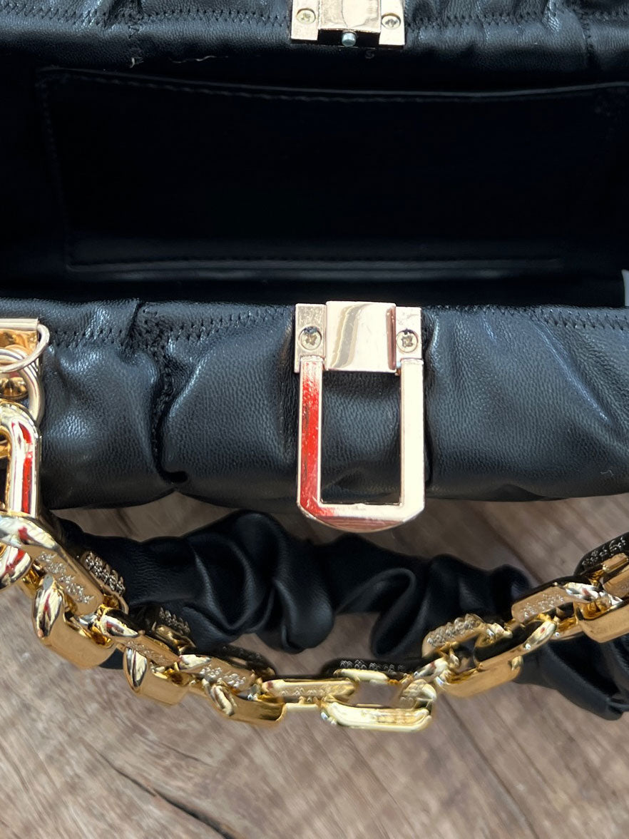 Ashanti - Firkantet taske med guldkæde