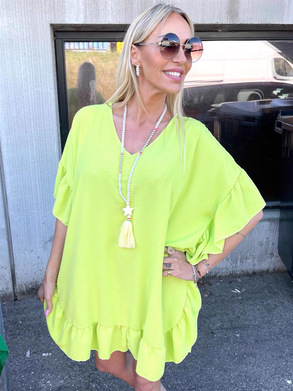 Grace - tunika med flæsekant