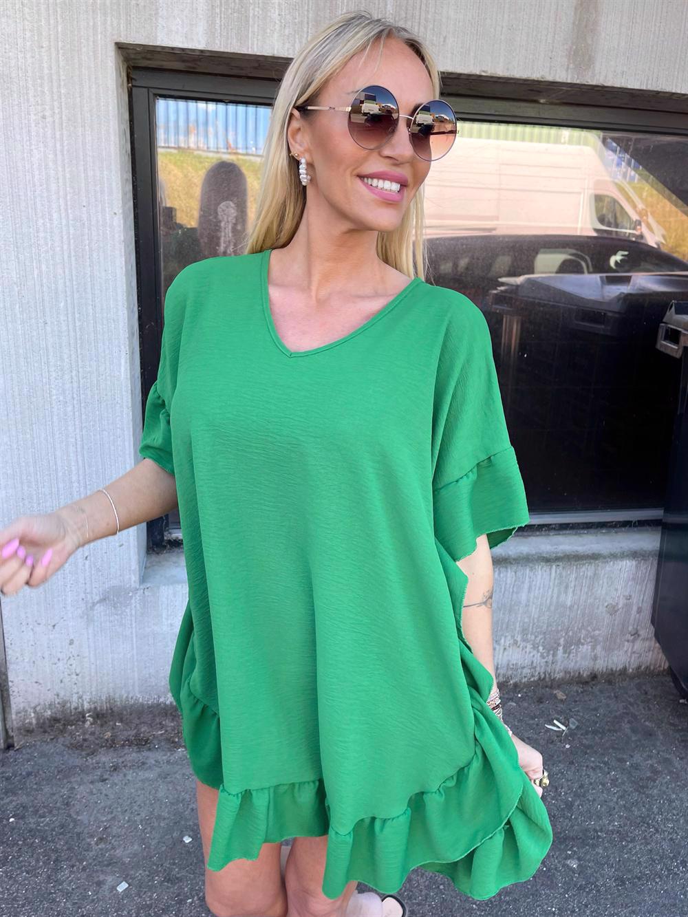 Grace - tunika med flæsekant