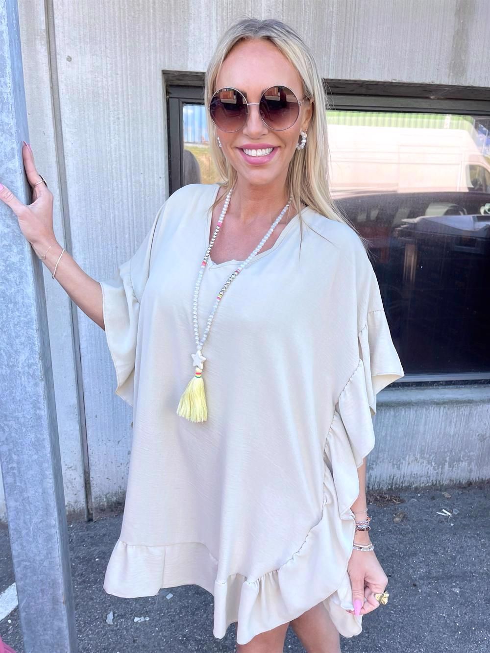 Grace - tunika med flæsekant