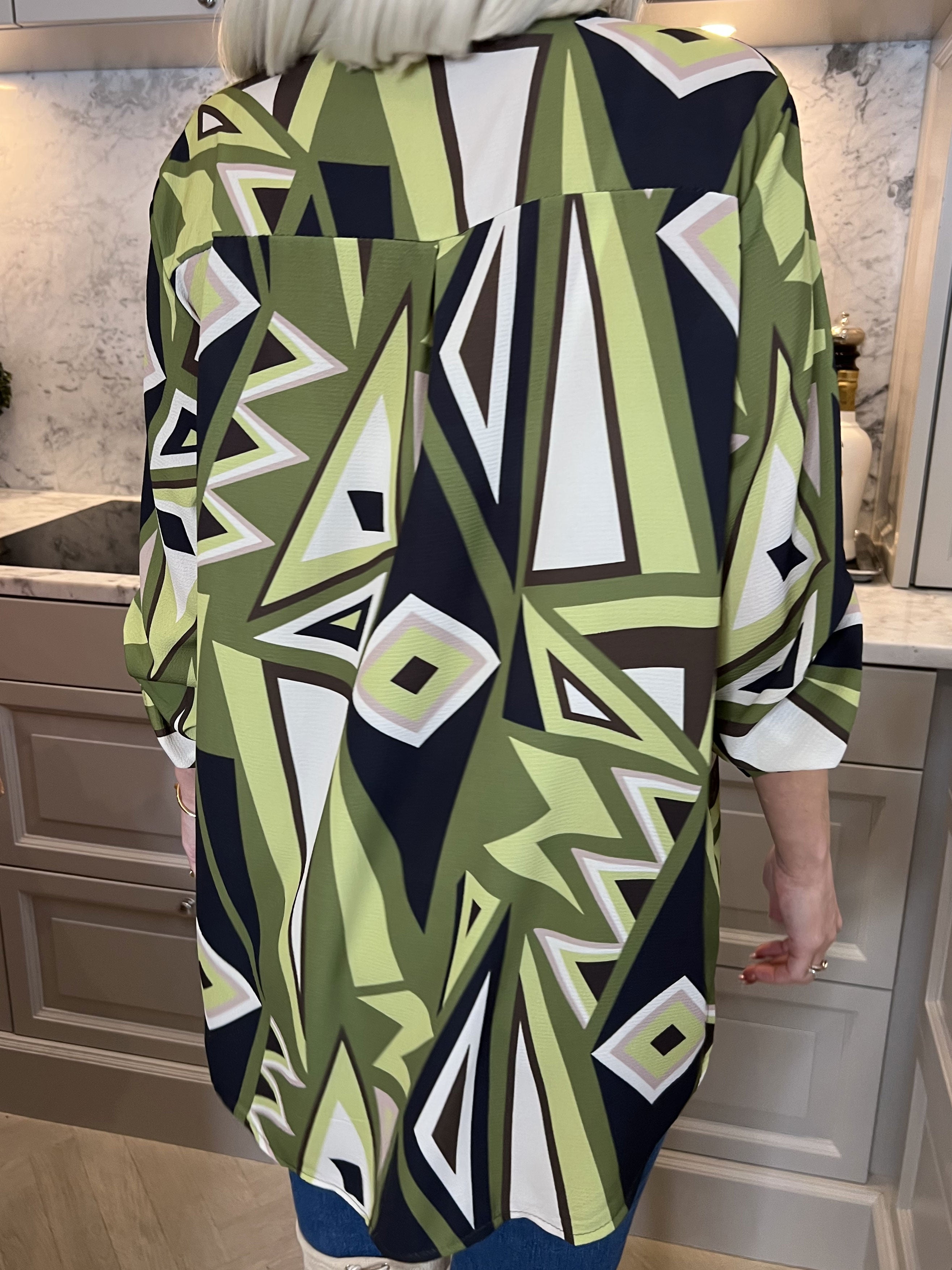 Vanesa Pattern - Mønstret flerfarvet tunika