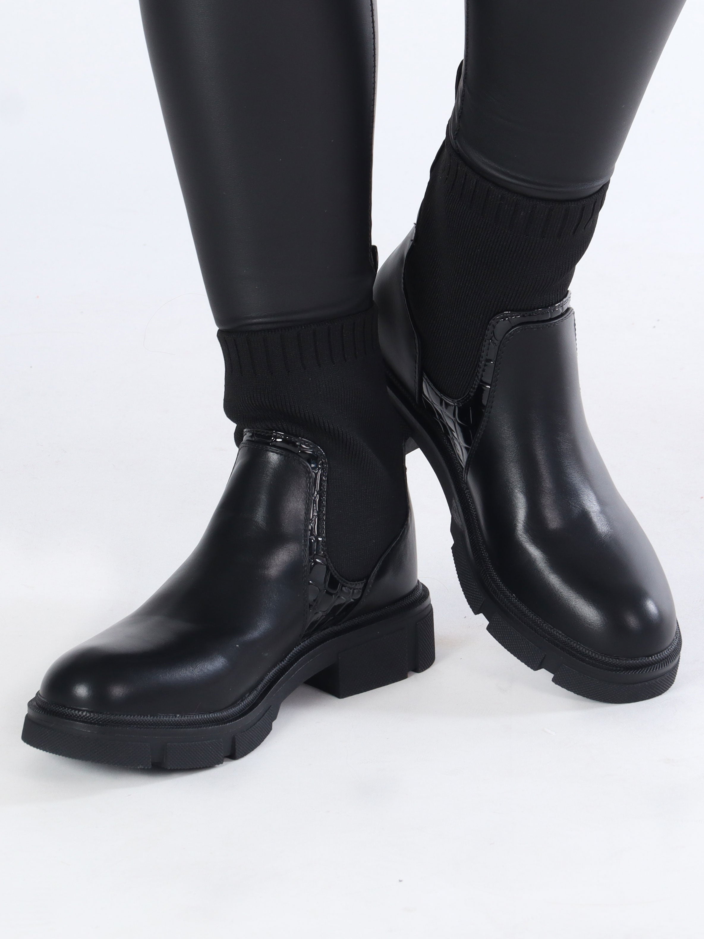 Anka - Fede støvler med elastikskaft