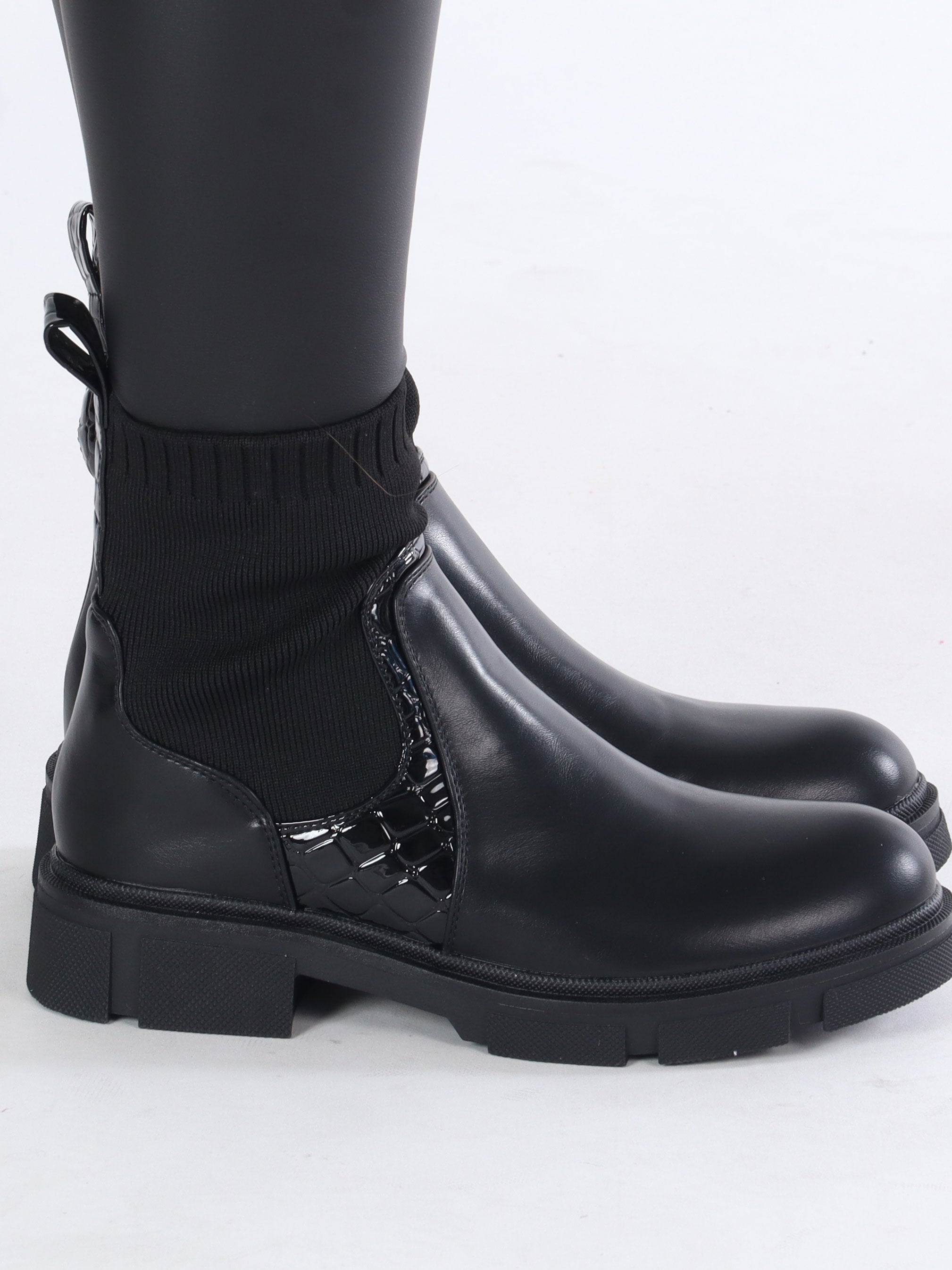 Anka - Fede støvler med elastikskaft