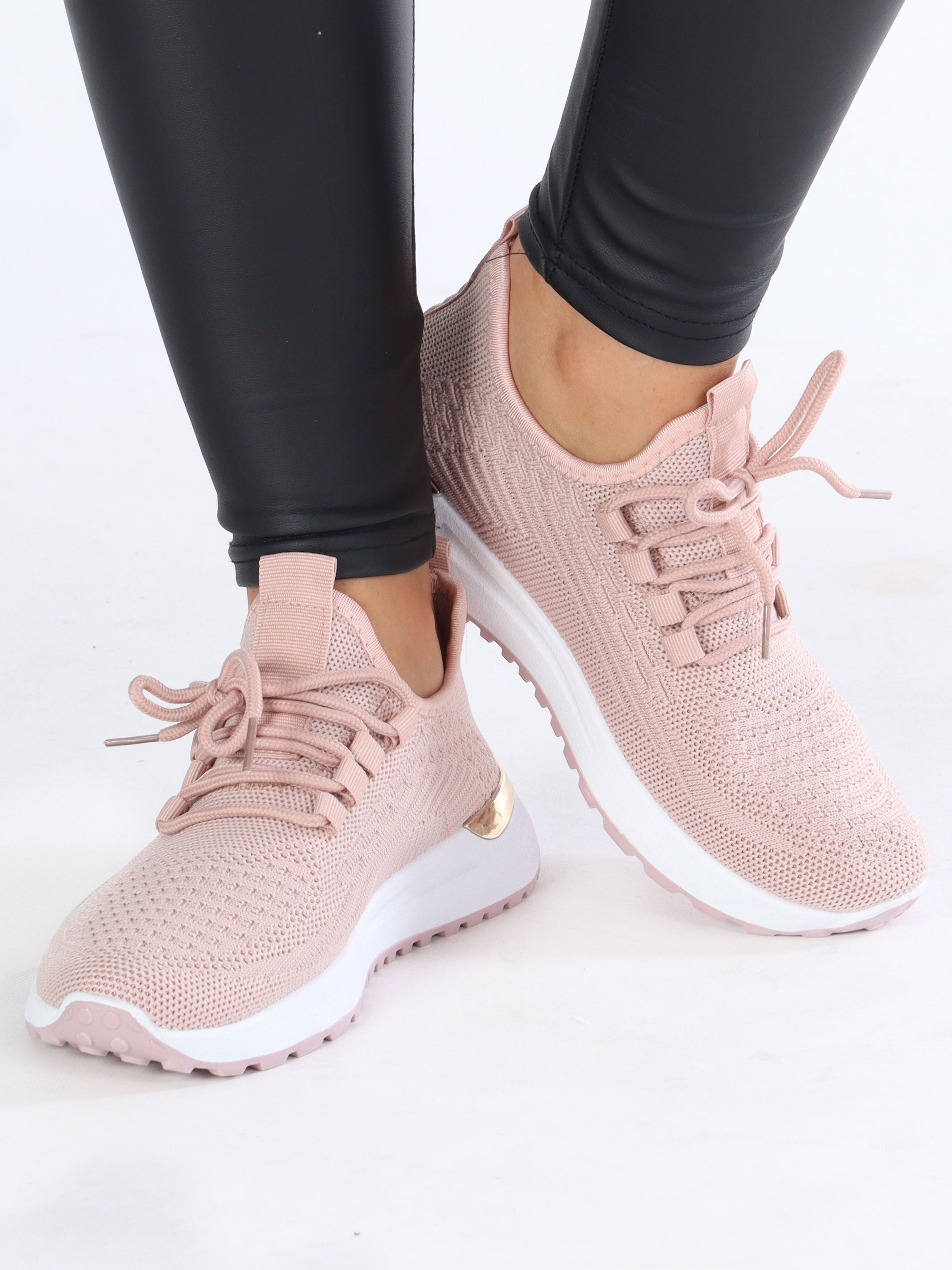 Arjana - Sokkesneakers med hvid sål