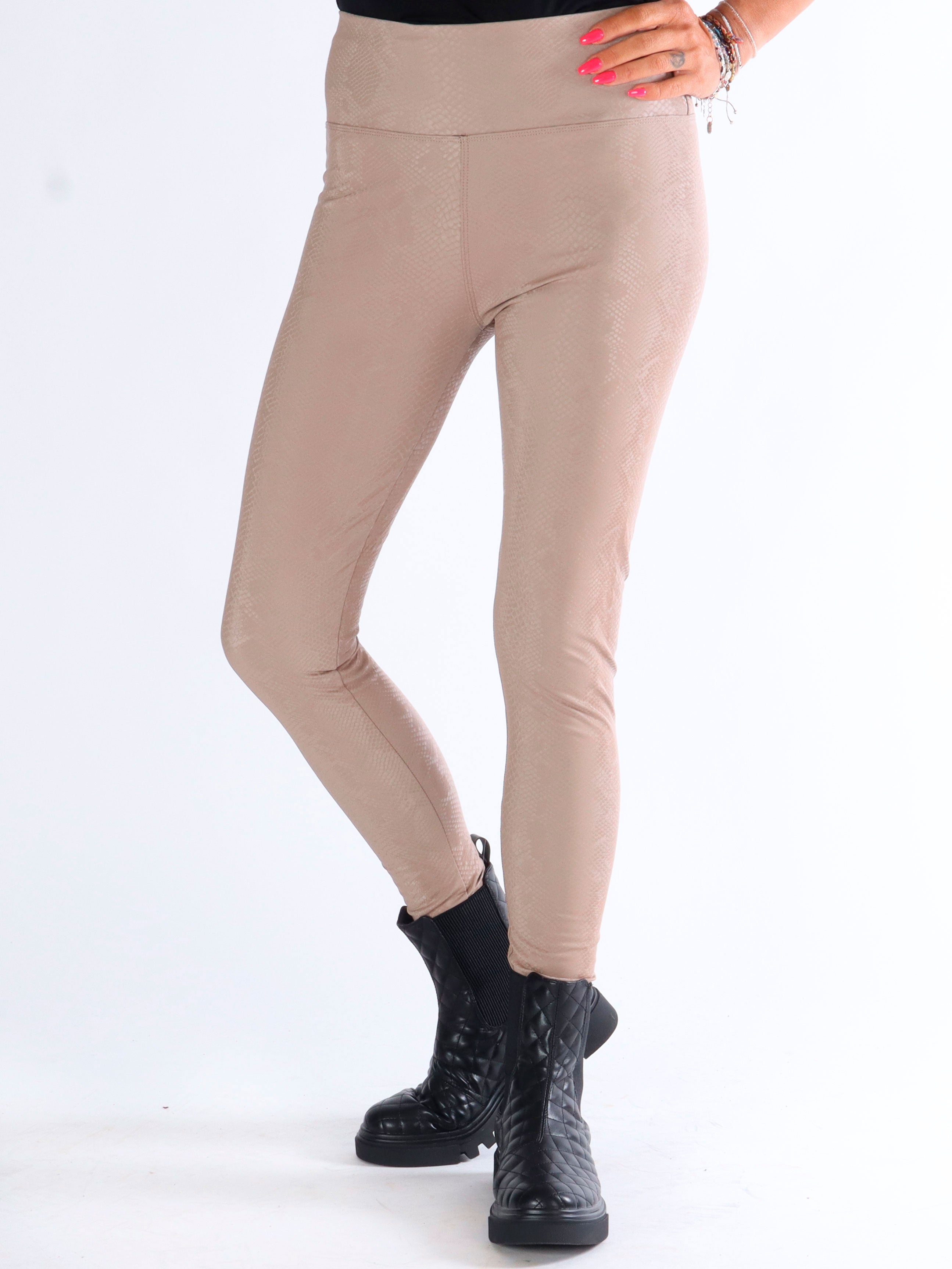 Nete - Leggings i slangeprint