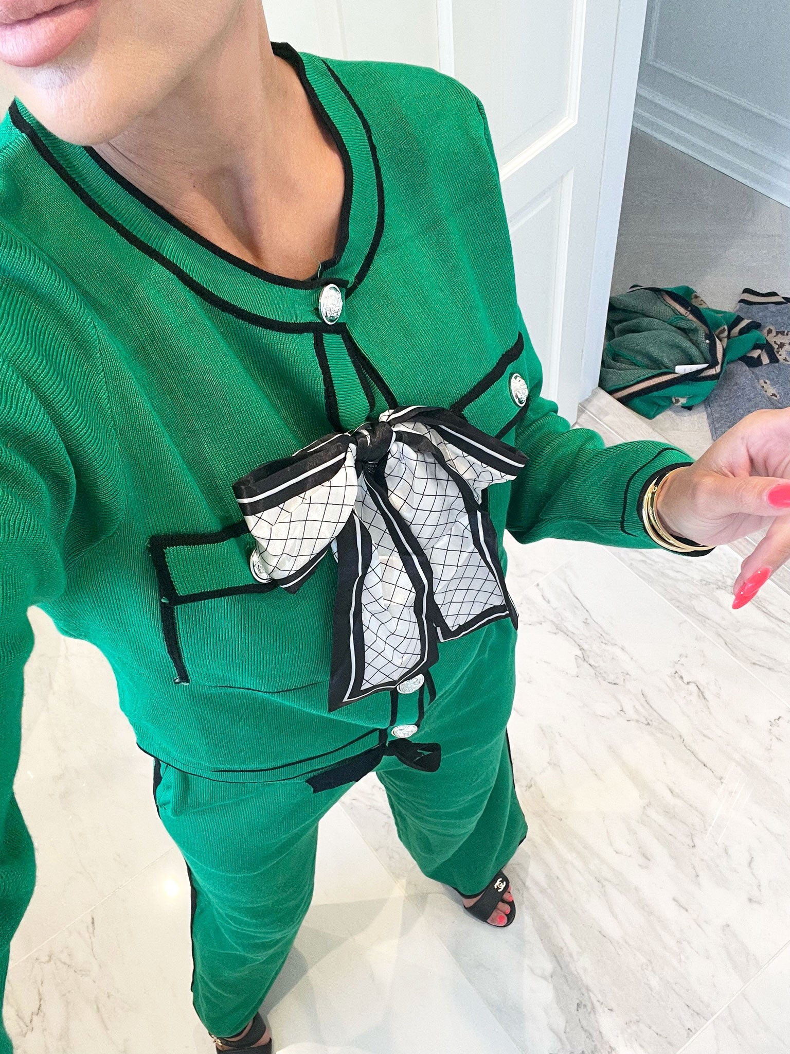 Zola - Klassisk striksæt med knapper