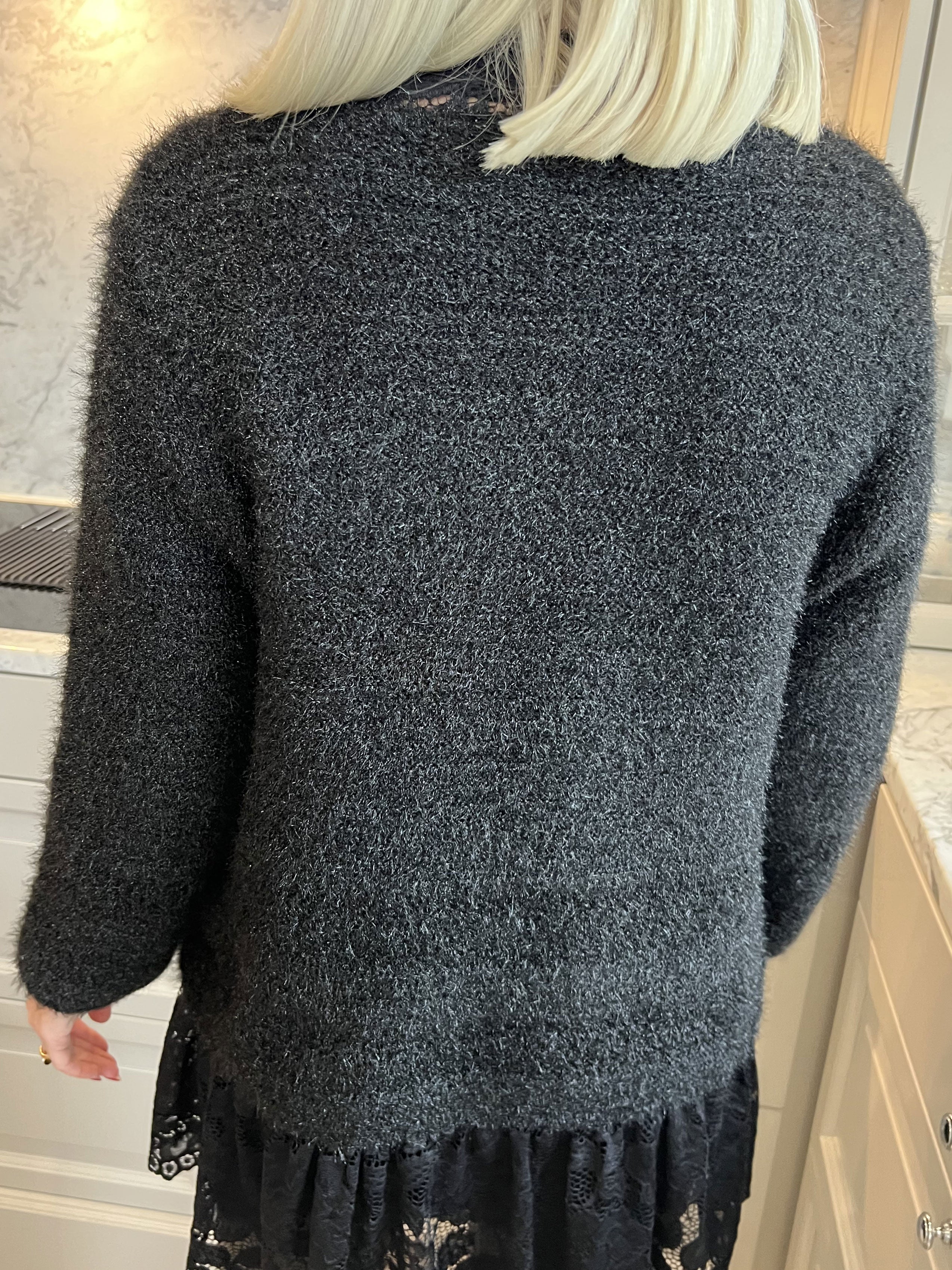 Melly - Blød cardigan med en knap