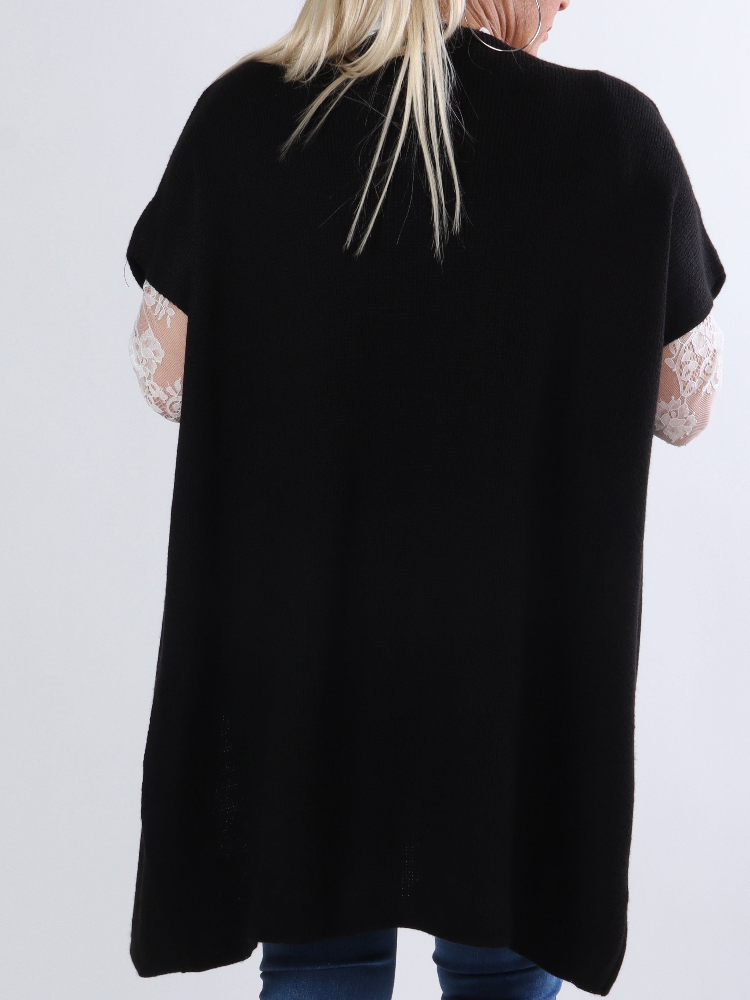 Tilly Plain - Plus size strik cardigan uden ærmer