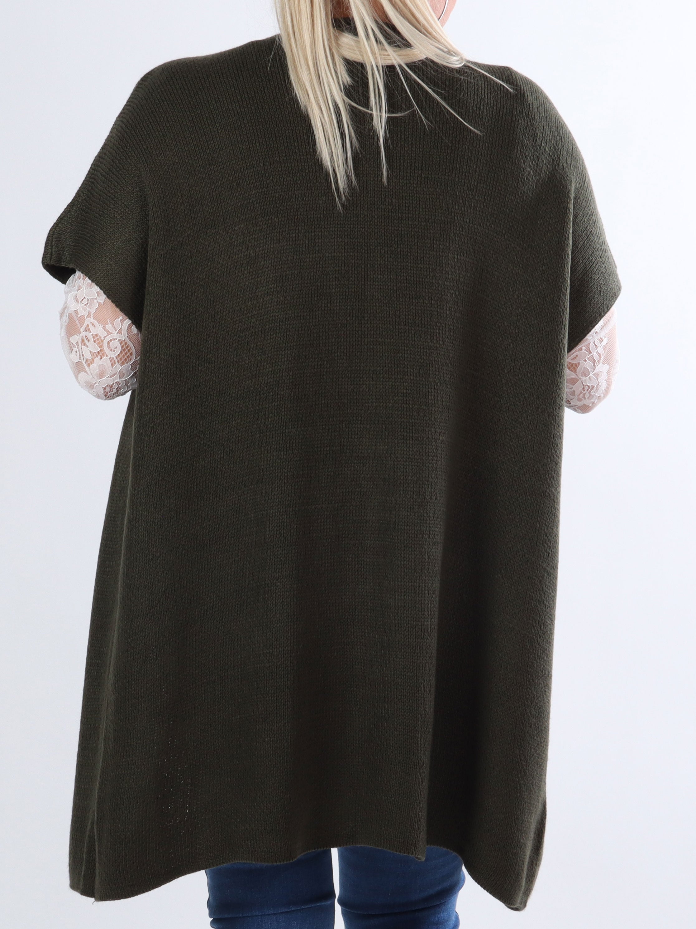 Tilly Plain - Plus size strik cardigan uden ærmer