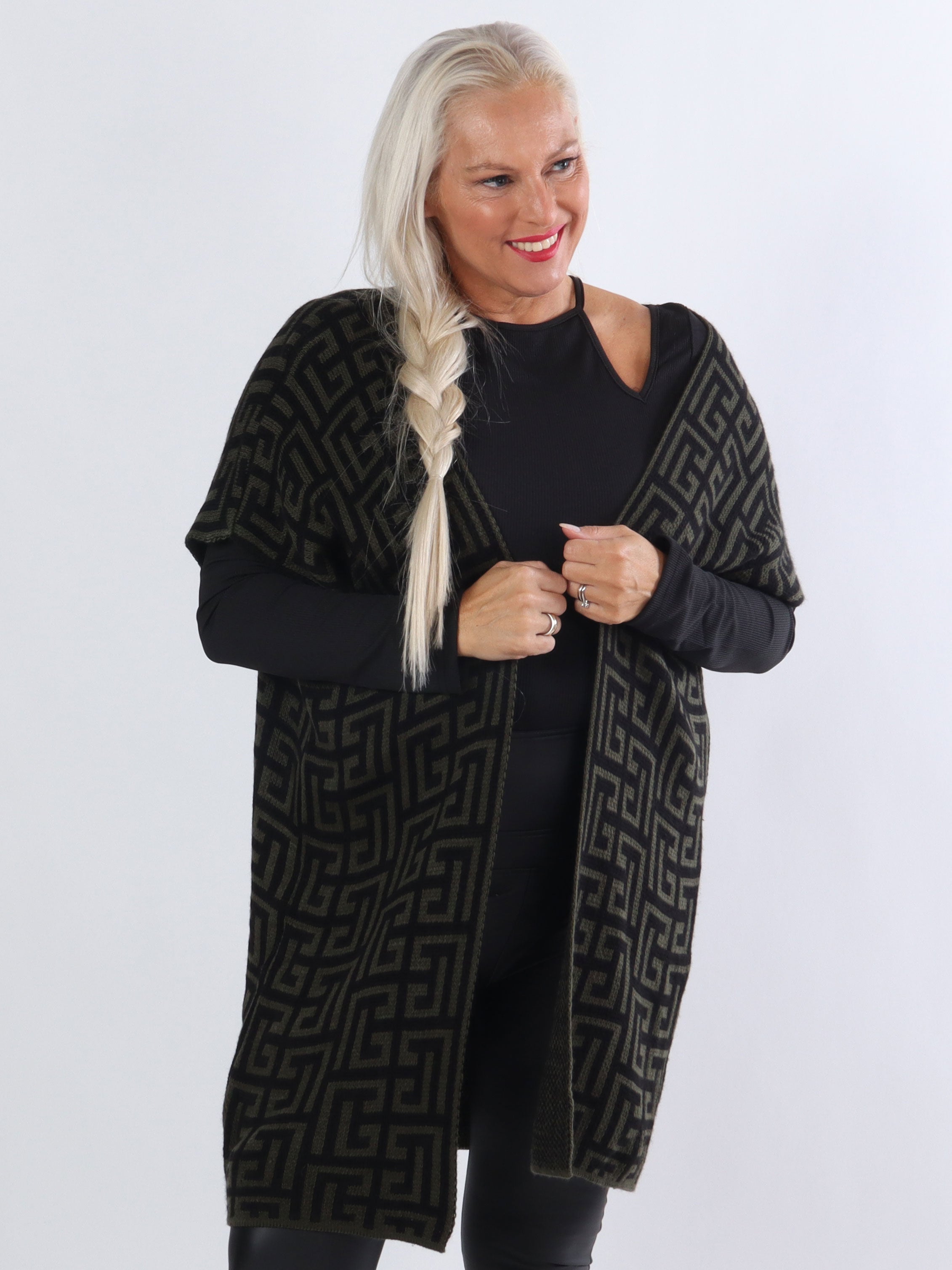 Tilly Pattern - Plus size cardigan uden ærmer