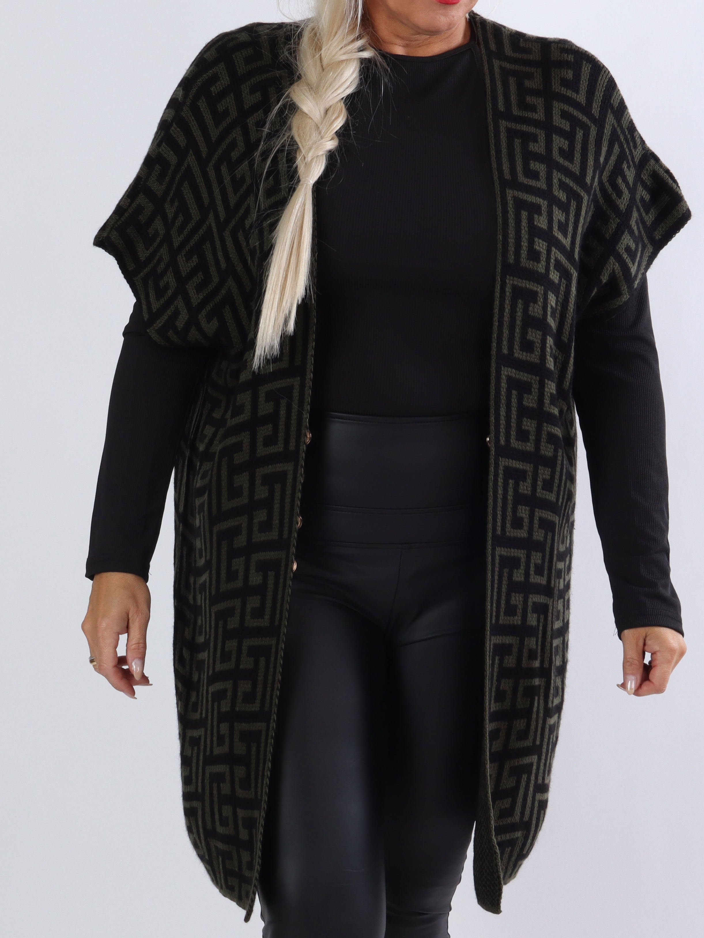 Tilly Pattern - Plus size cardigan uden ærmer