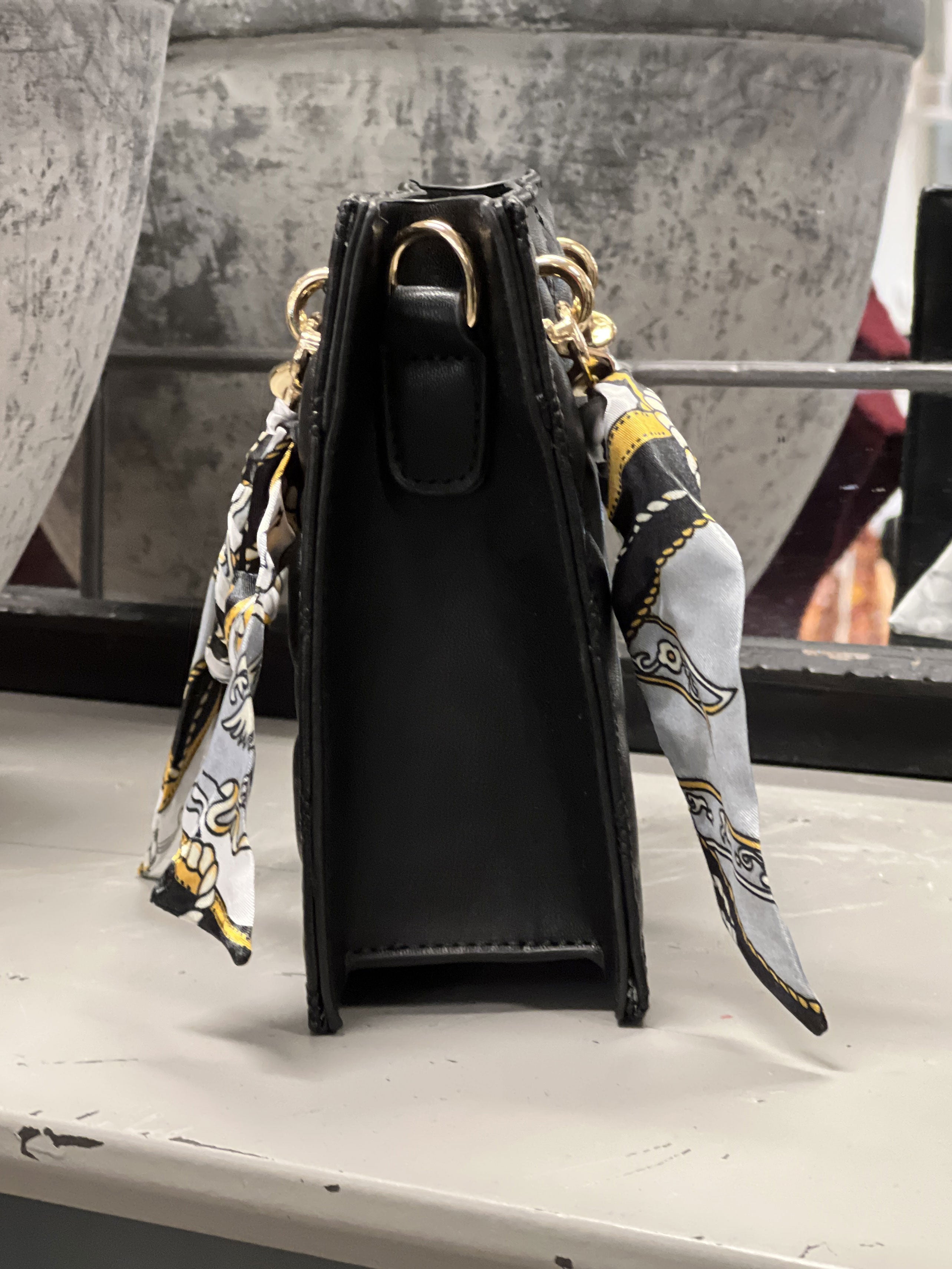 Irena - Lille quiltet taske med tørklæde