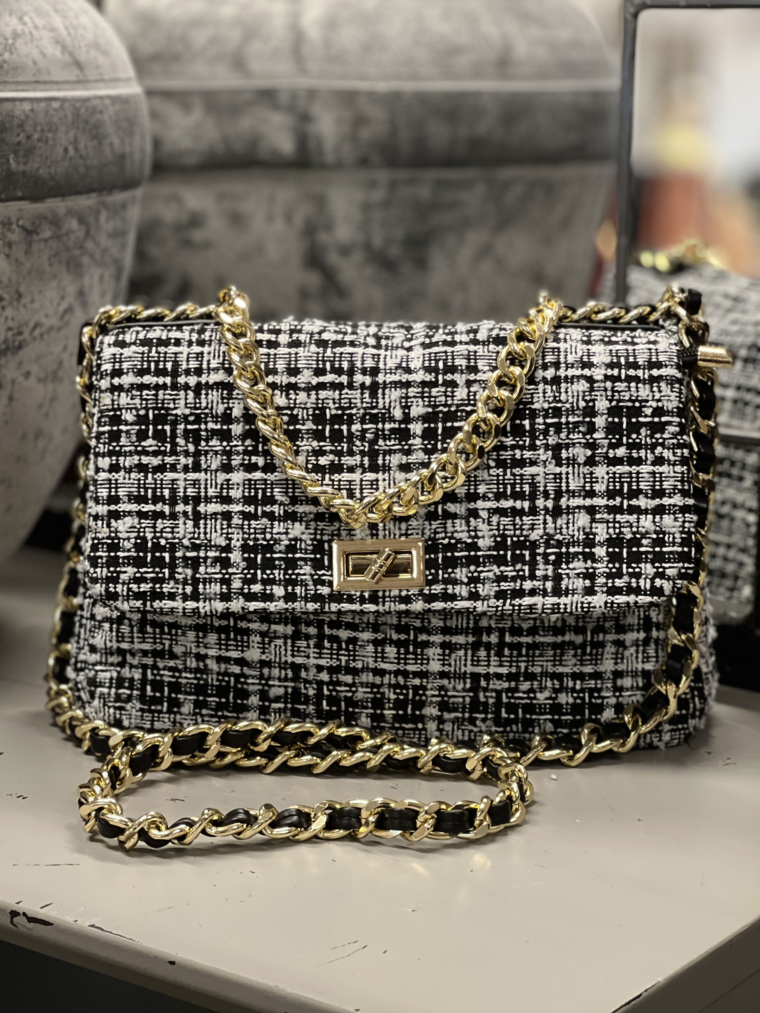 Zoe - Fed ternet taske med kæde