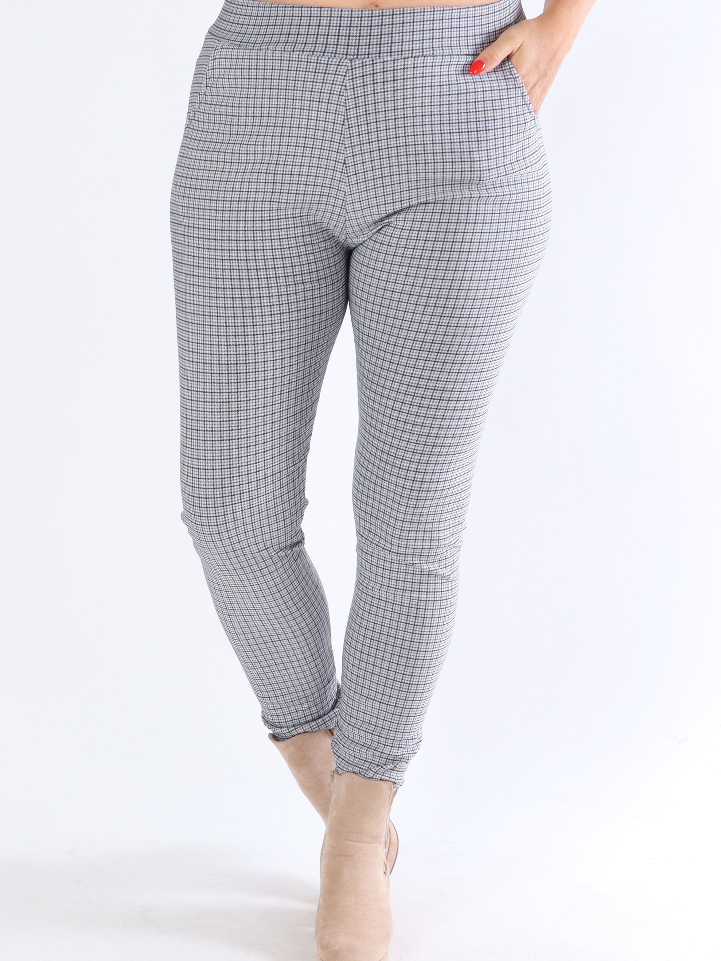 Ally - Mønstret elastiske bukser