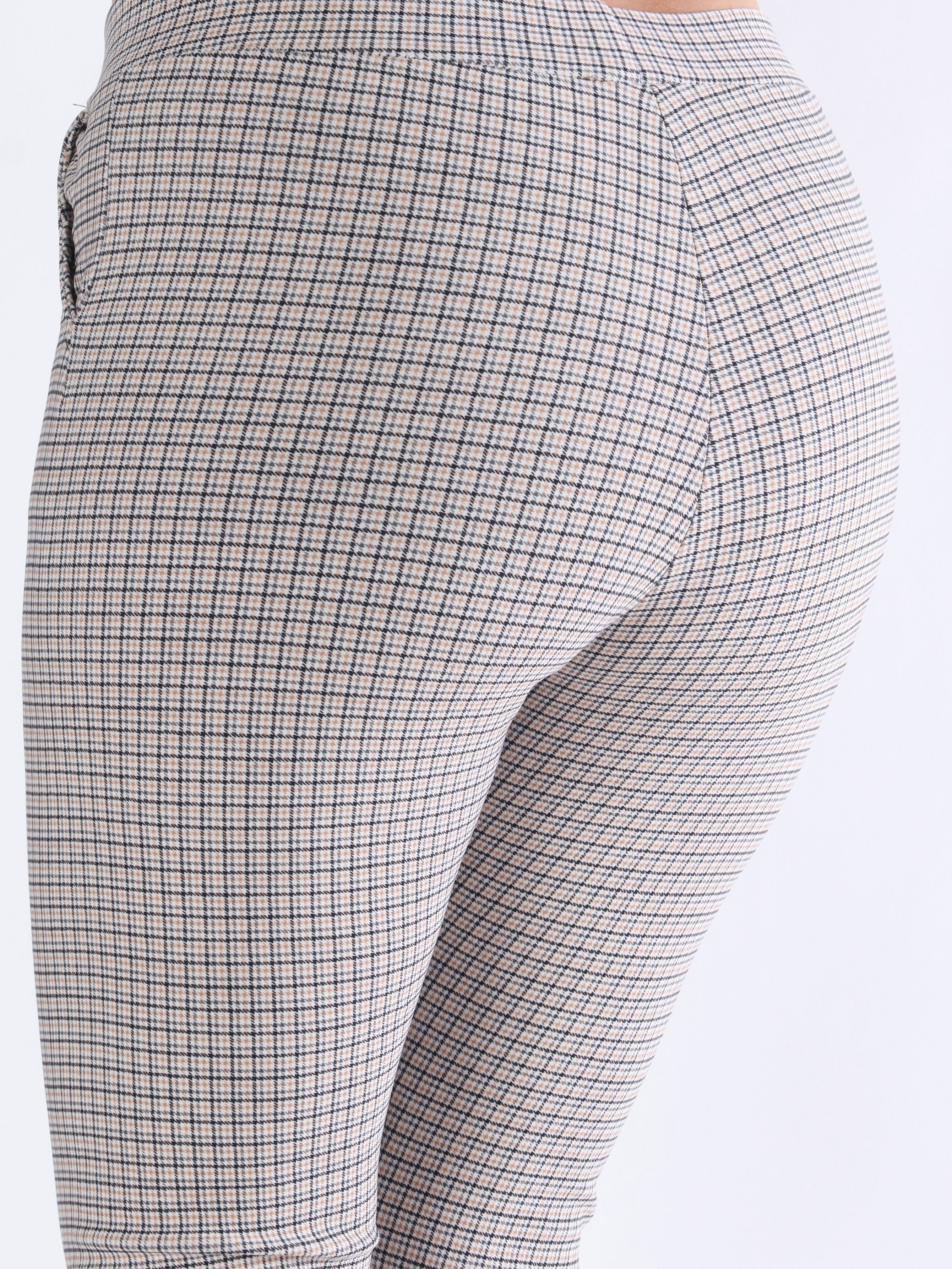 Ally - Mønstret elastiske bukser