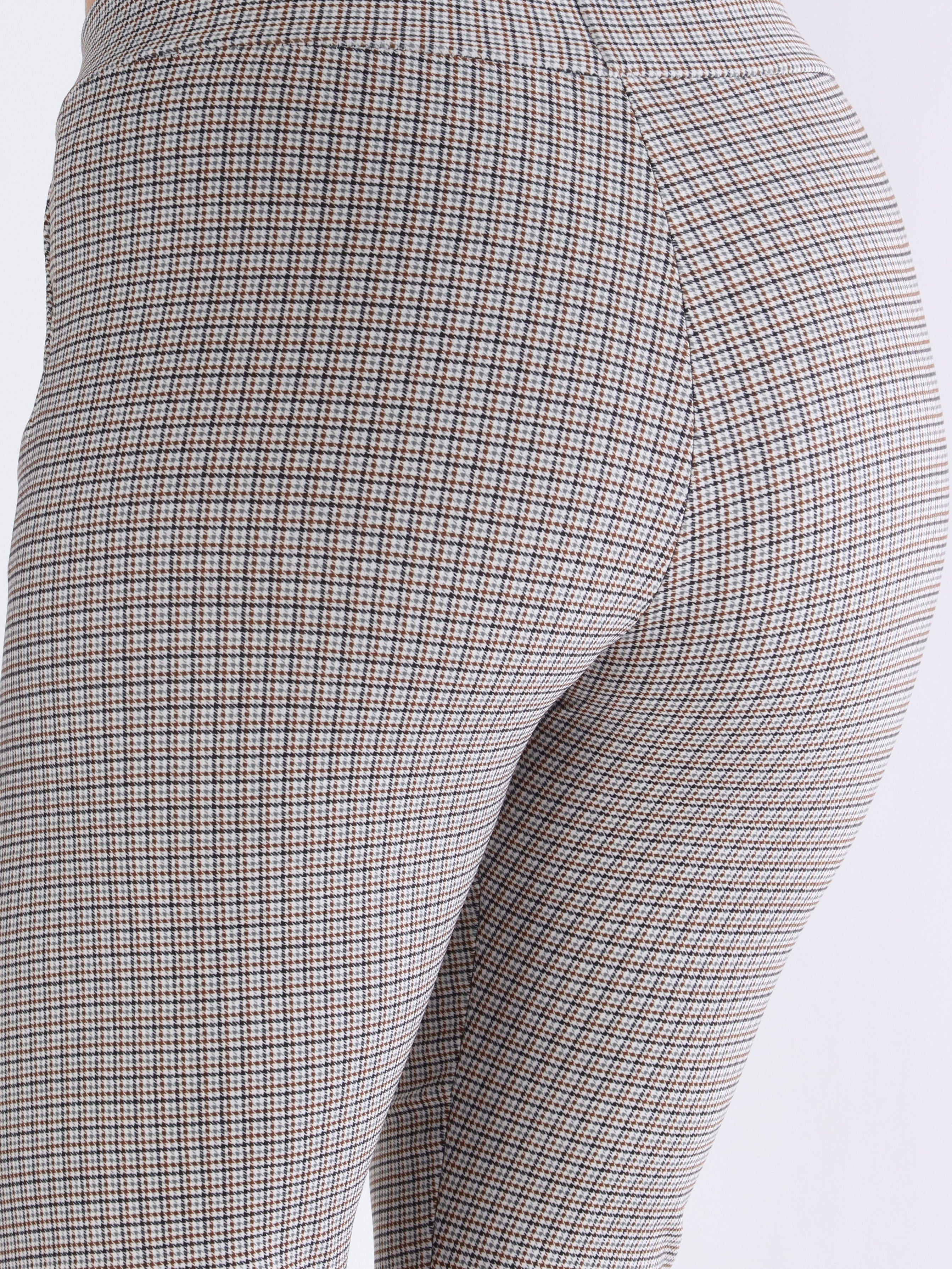 Ally - Mønstret elastiske bukser