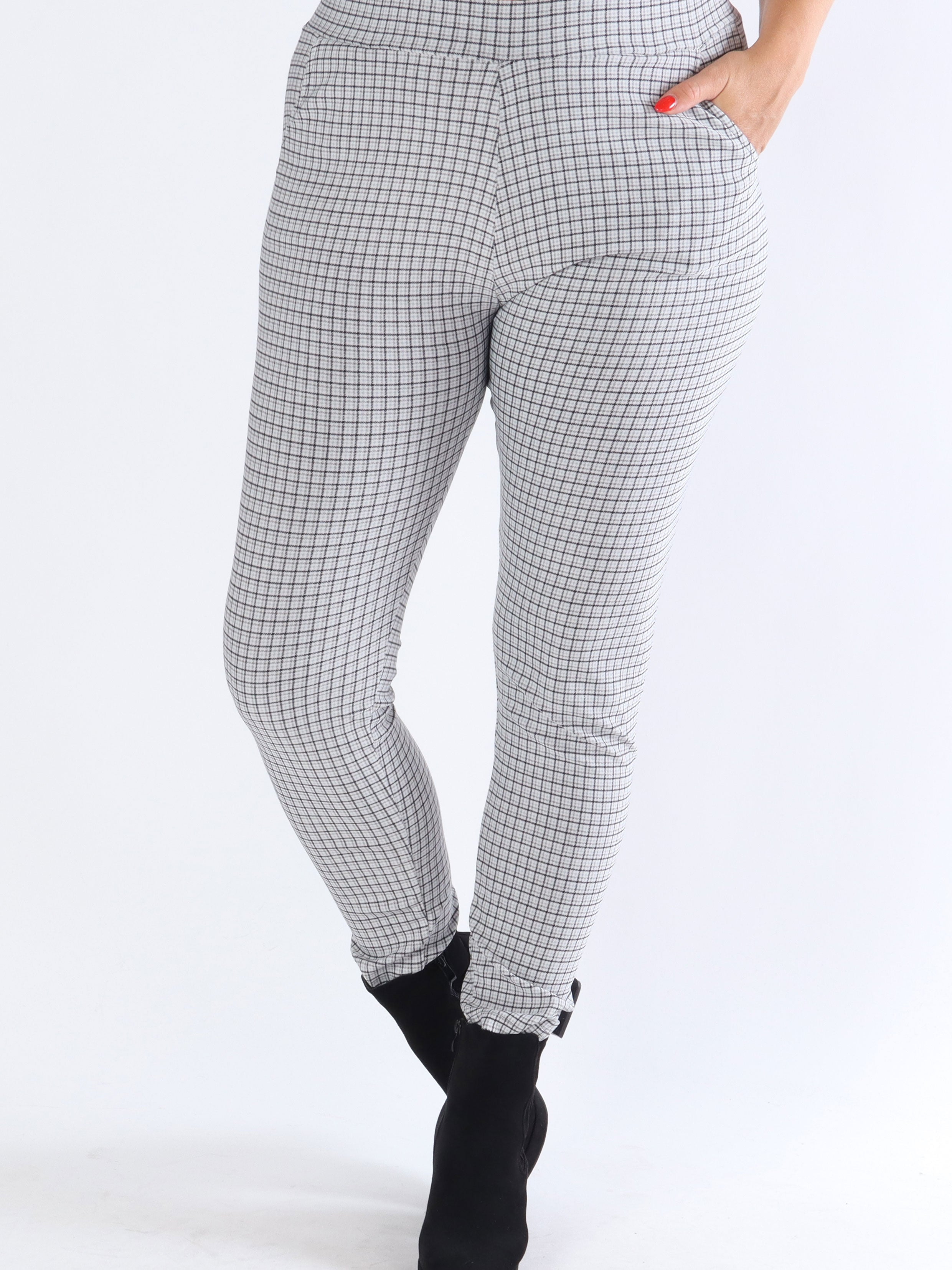 Ally - Mønstret elastiske bukser