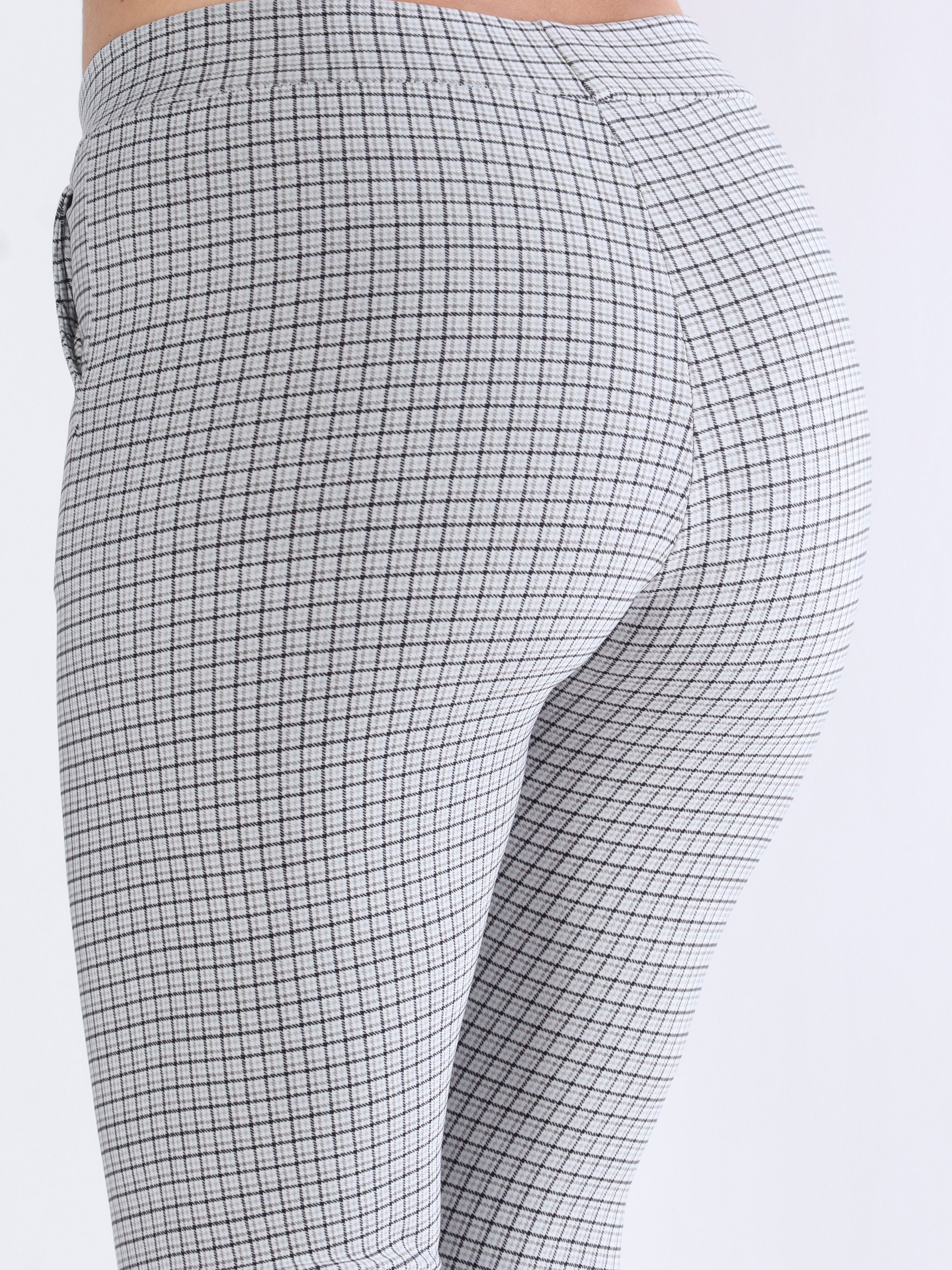 Ally - Mønstret elastiske bukser