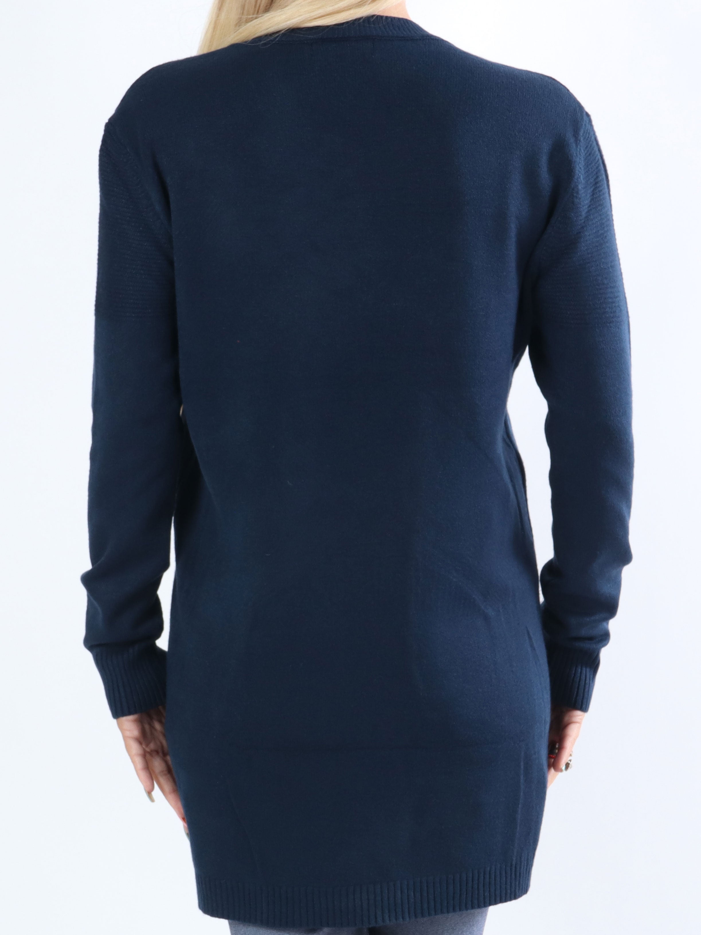 Lorena - Blød strik med rib og lommer