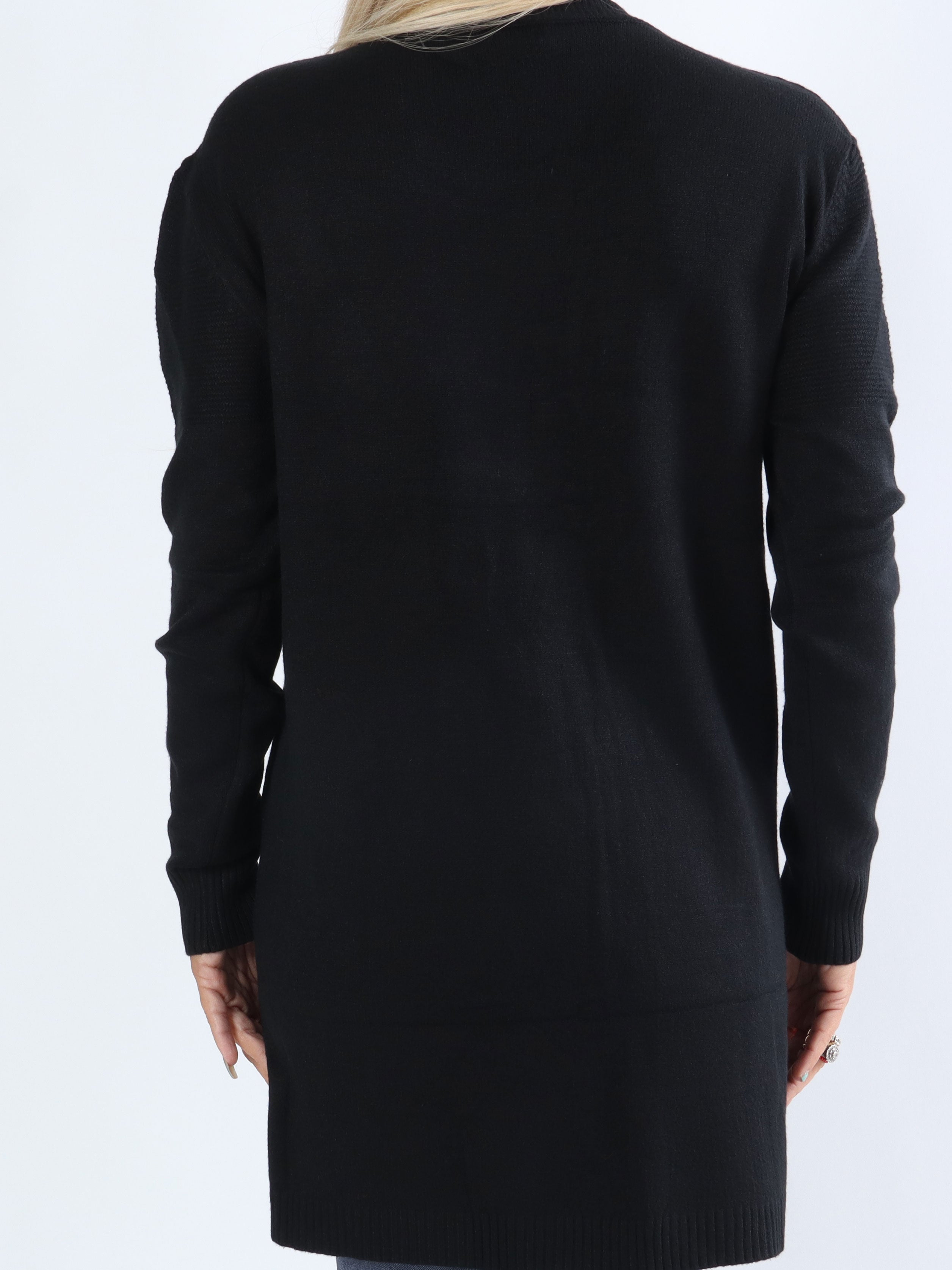 Lorena - Blød strik med rib og lommer