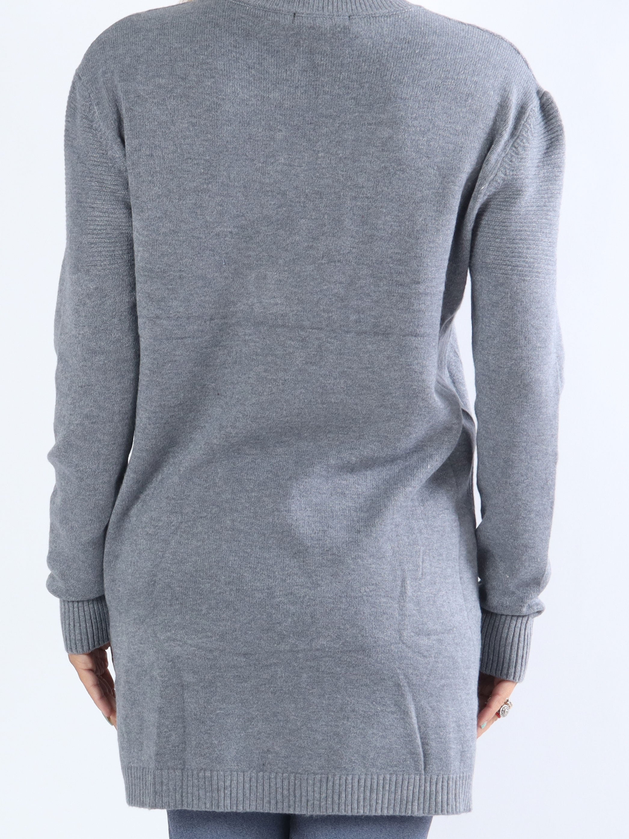 Lorena - Blød strik med rib og lommer