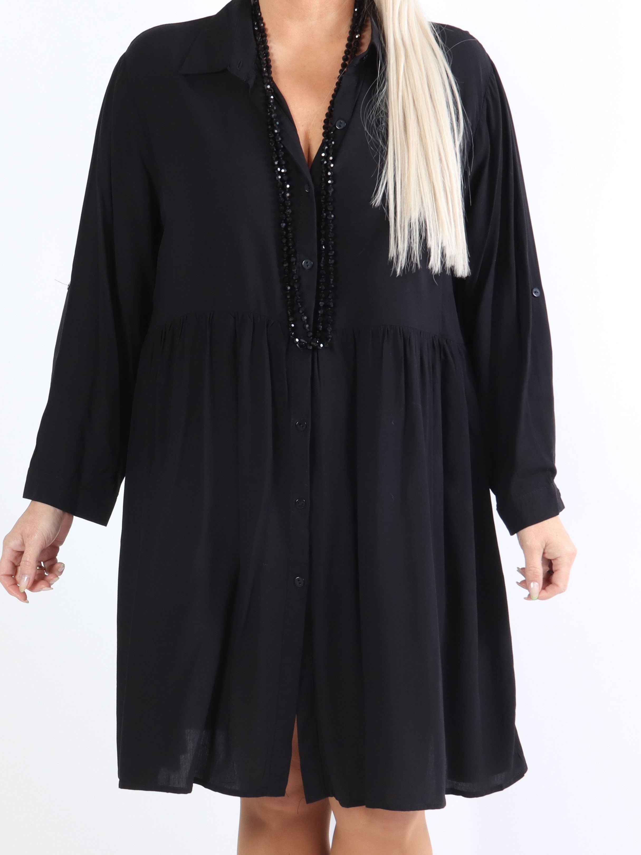 Katinka - Skjortekjole i løs pasform