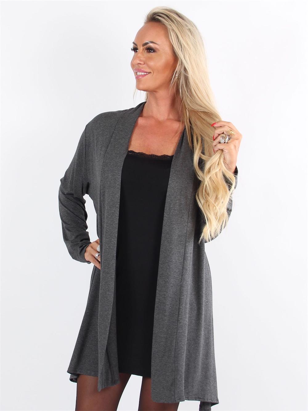 Rosa - Basis cardigan i jersey stof (bestseller)