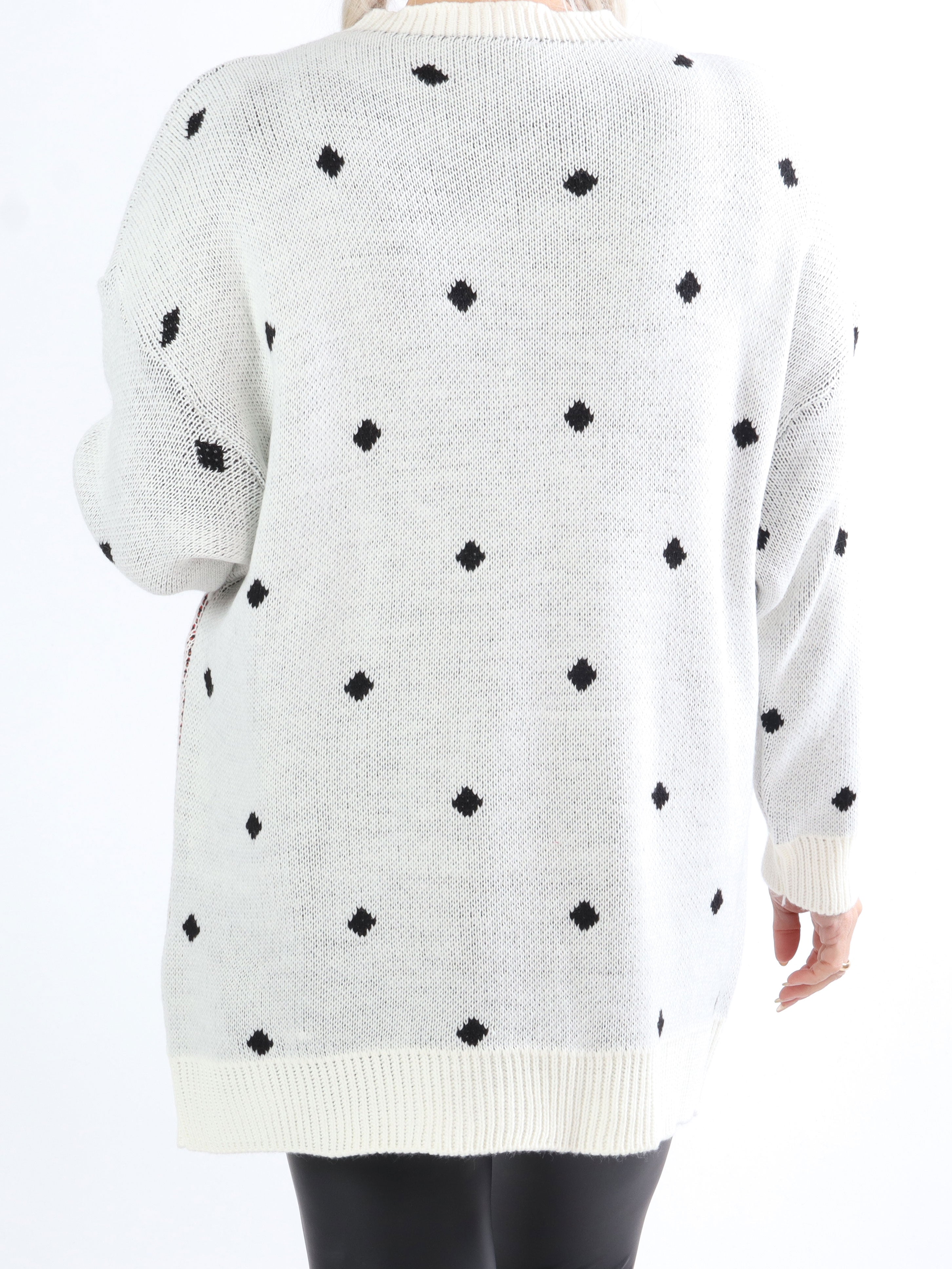 Rudolf - Sød plus size julestrik med rensdyr