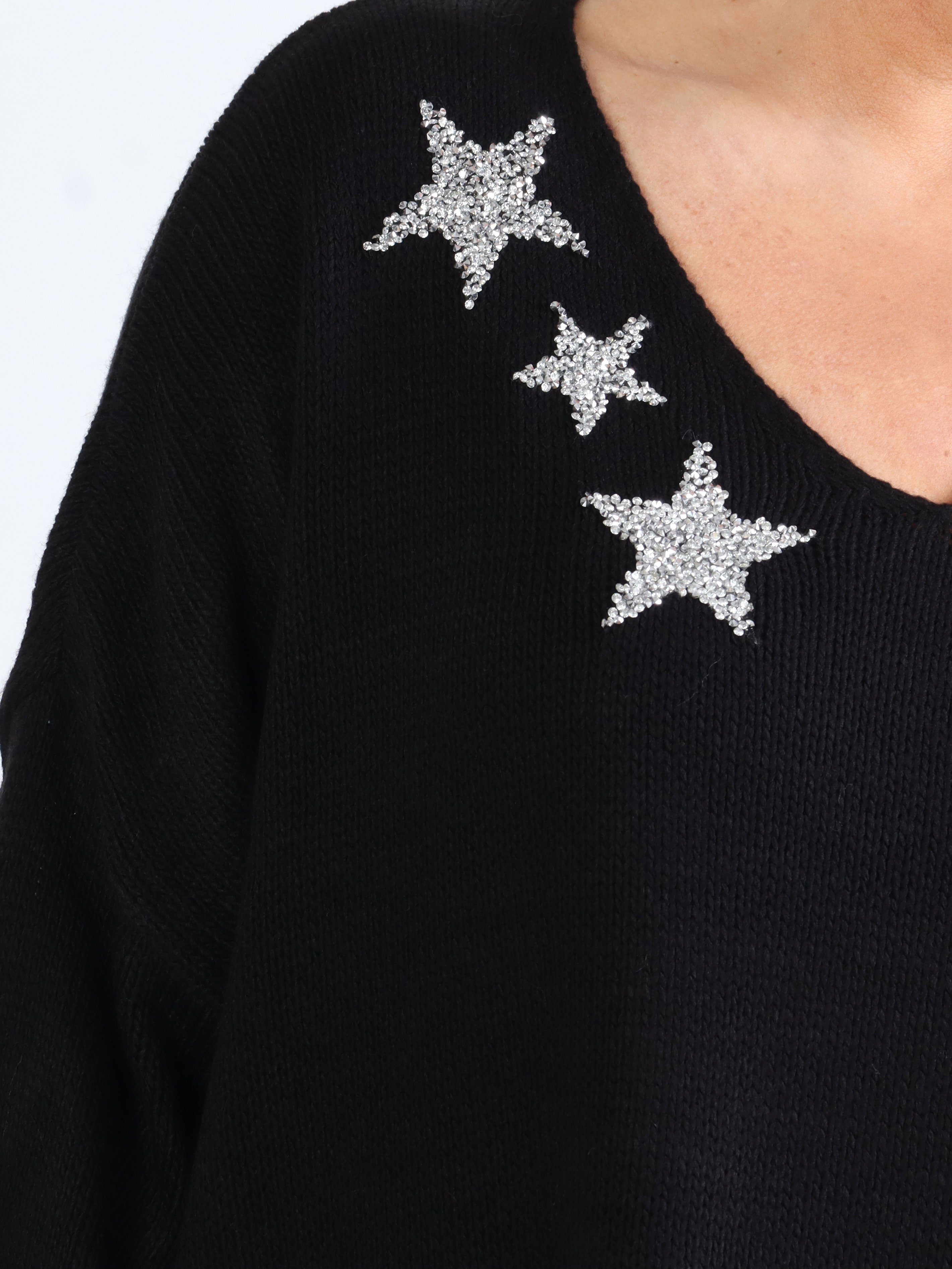 Camille - Sød Plus Size strik med stjerner