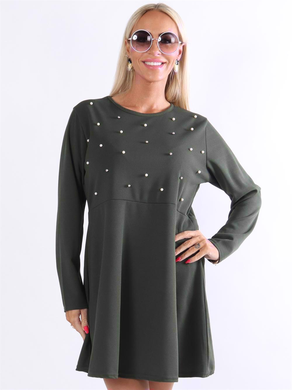 Diana - Kjole med perler og skød