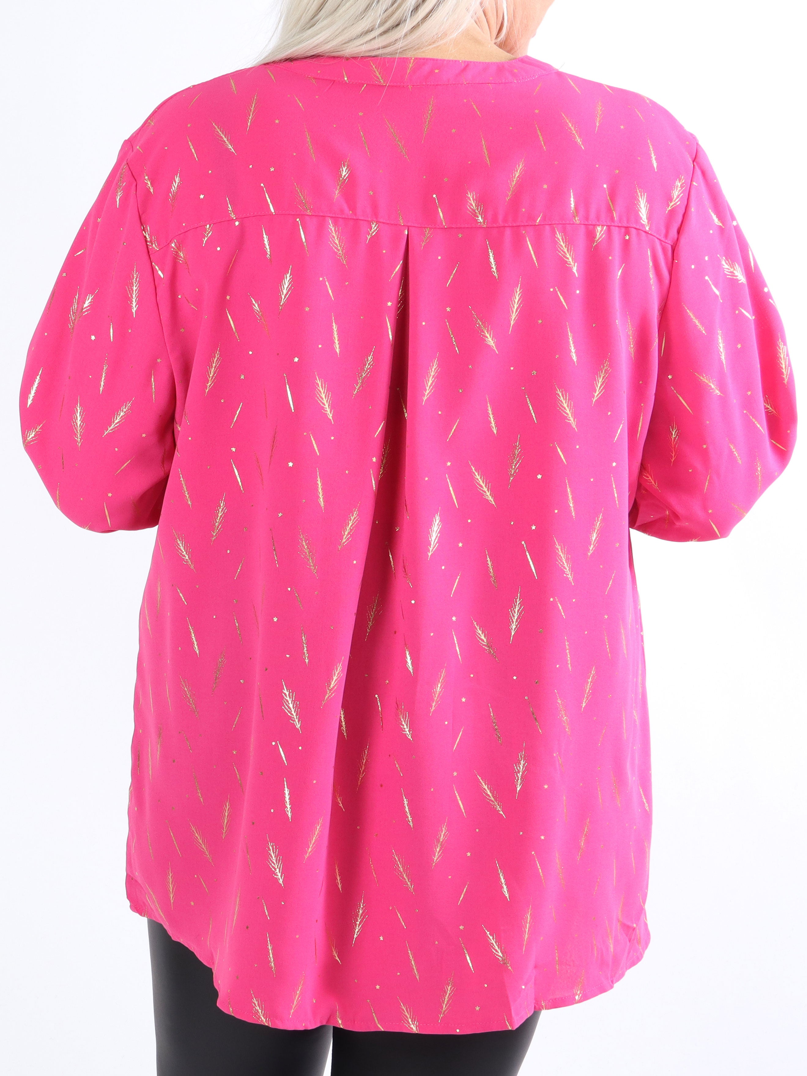 Lina - Fin skjorte med gulddetaljer