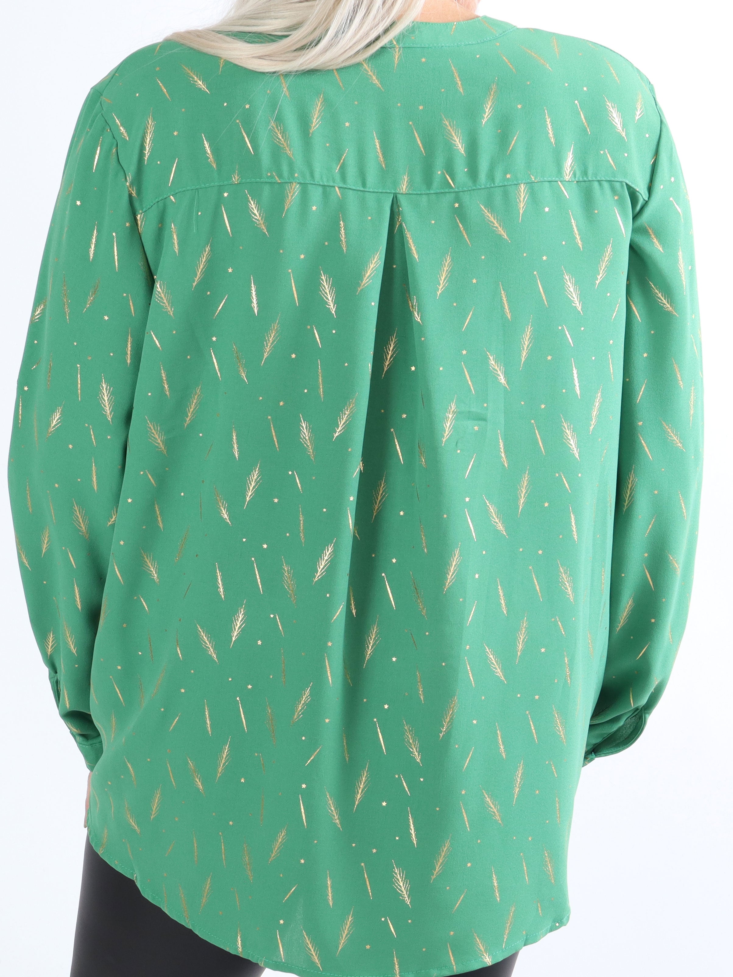 Lina - Fin skjorte med gulddetaljer