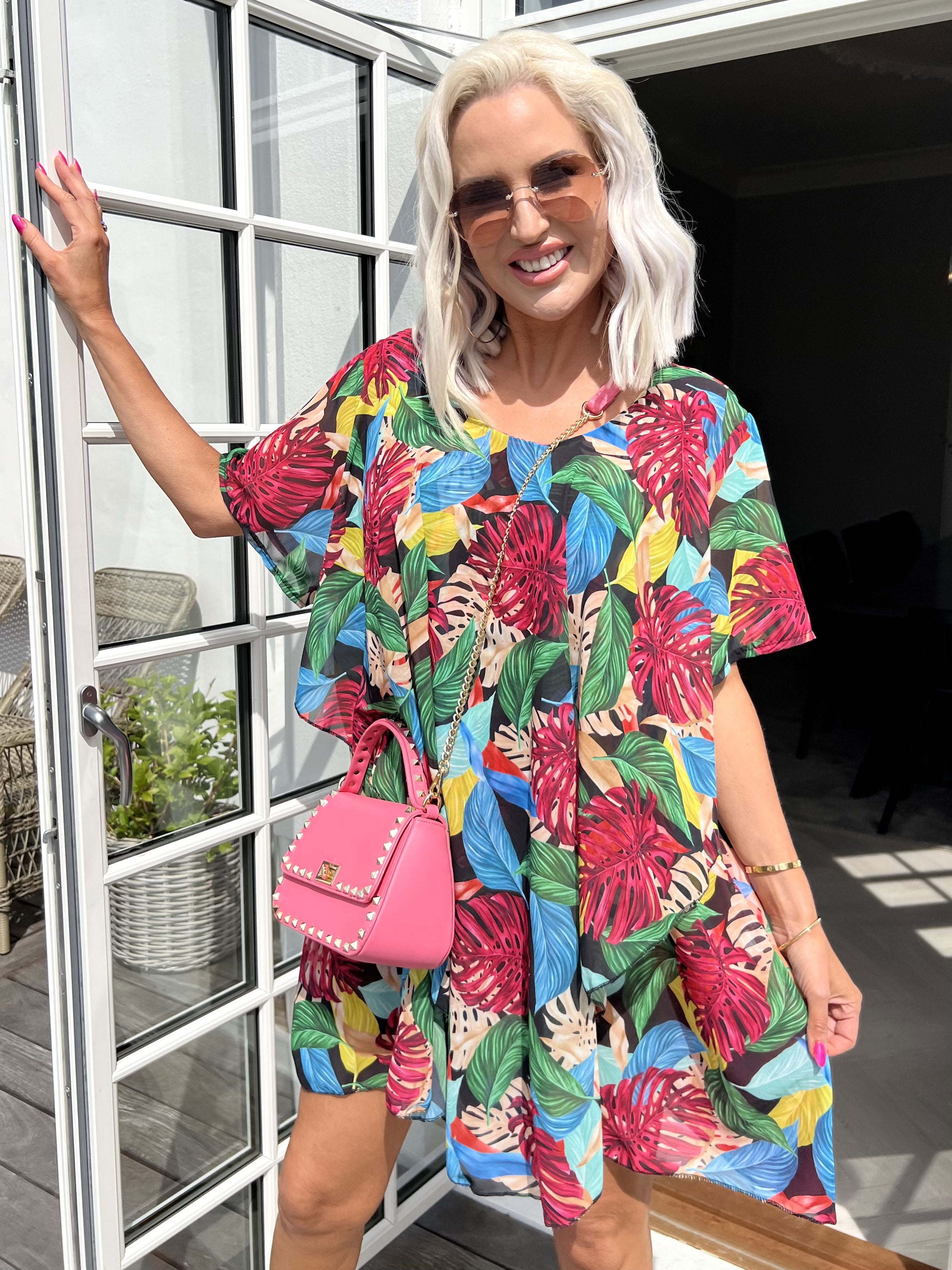 Wanda - Tunika kjole i chiffonstof